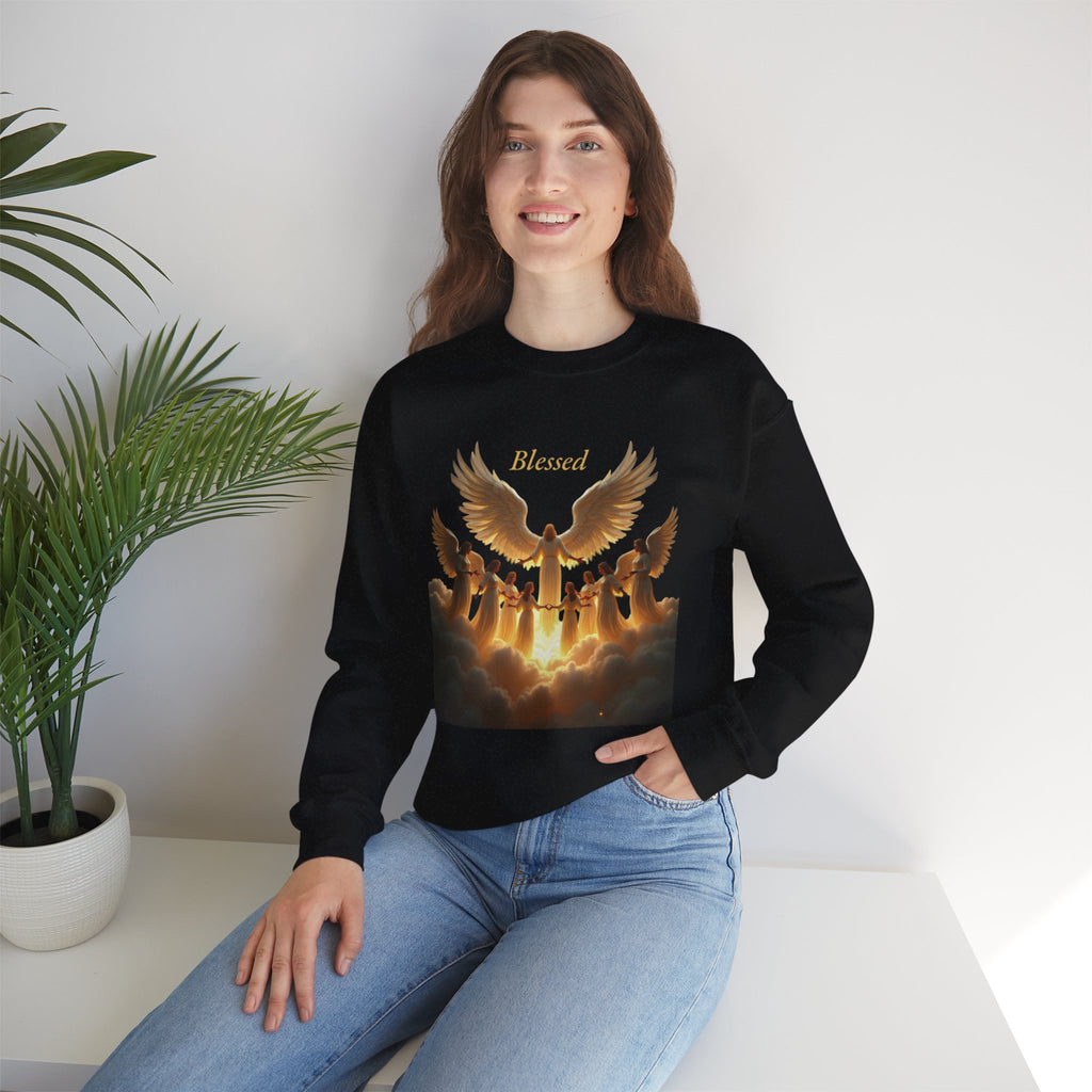 Angelic Sweatshirt, Blessed Faithful Apparel, Spiritual Gift