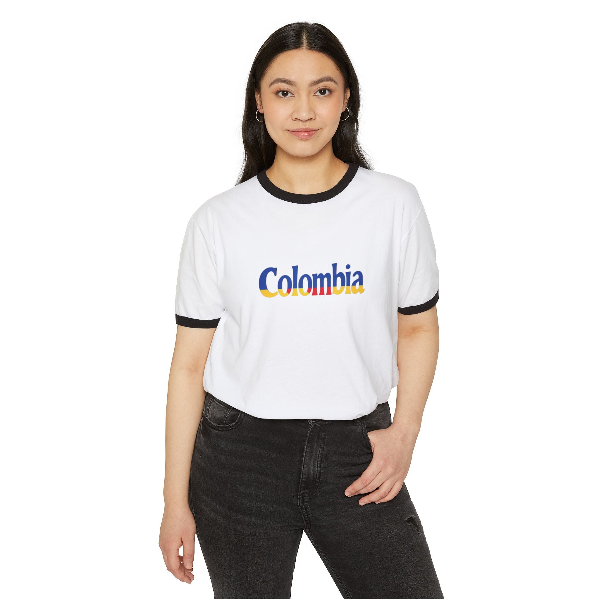 Camiseta unisex de algodón con cuello redondo de Colombia