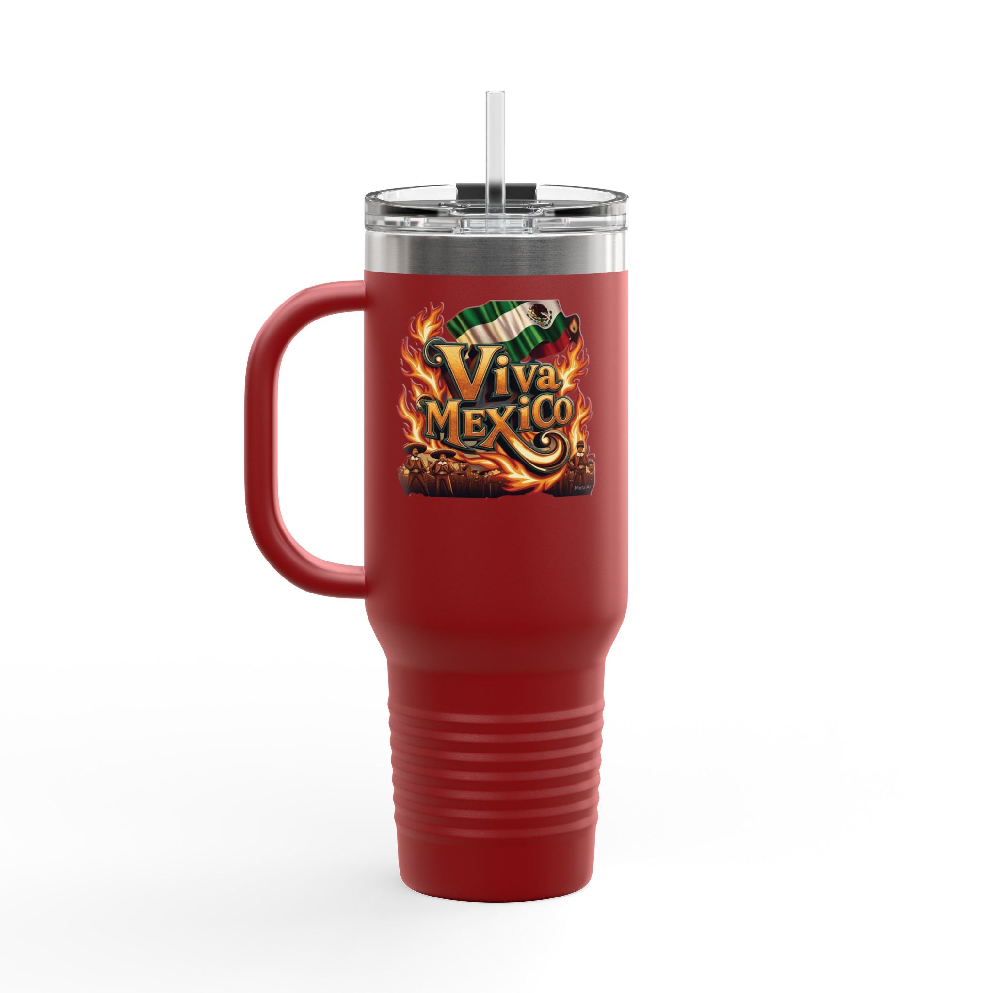 Taza térmica de viaje Viva México - 40 OZ para aventureros