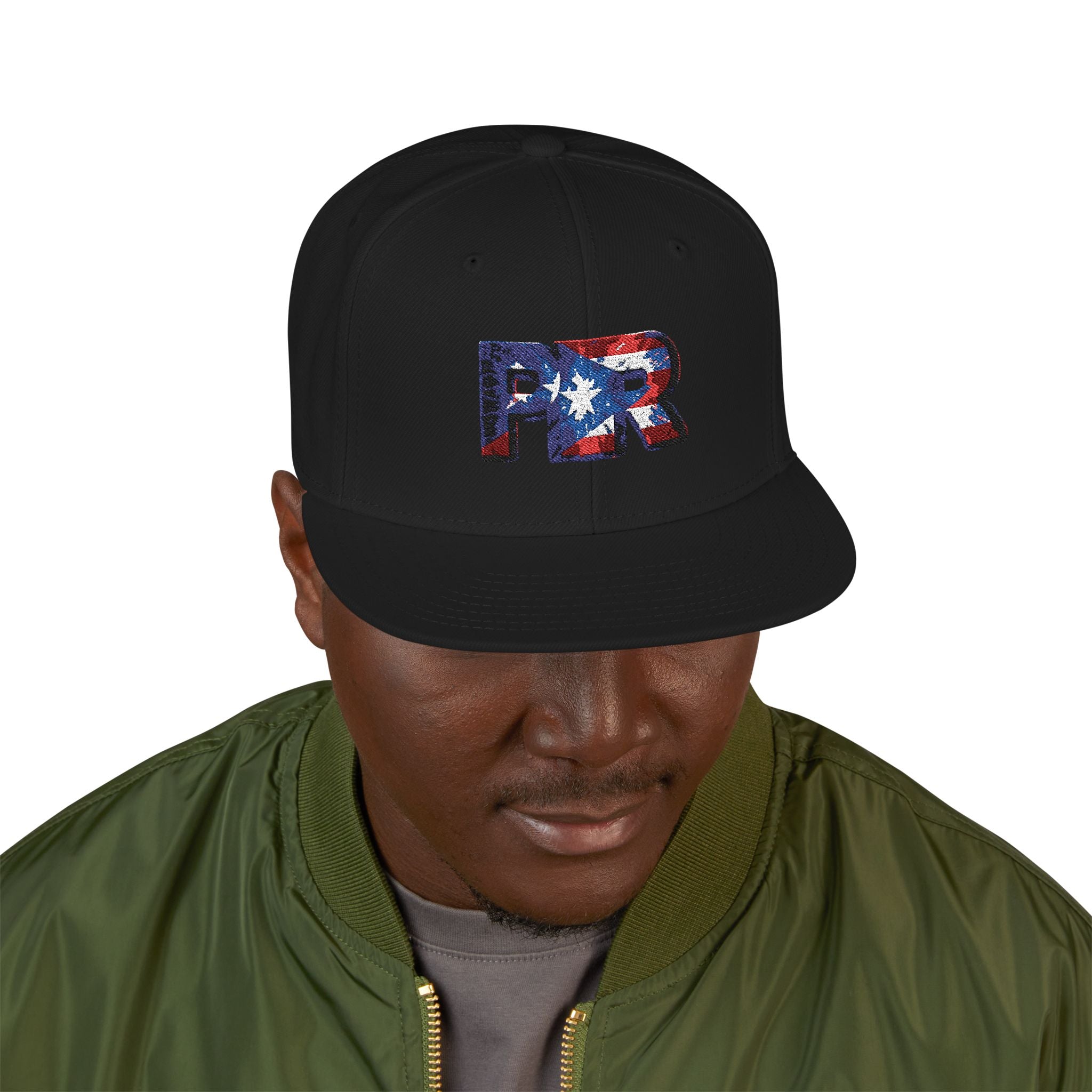 Gorra patriótica de PR | Gorra con la bandera de Puerto Rico bordada | Moda ajustable y moderna