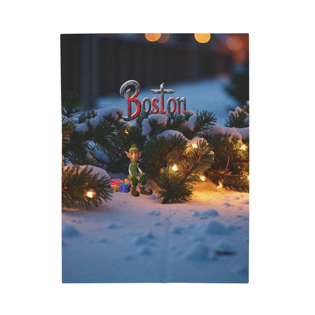 Cozy Boston Elf Velveteen Plush Blanket