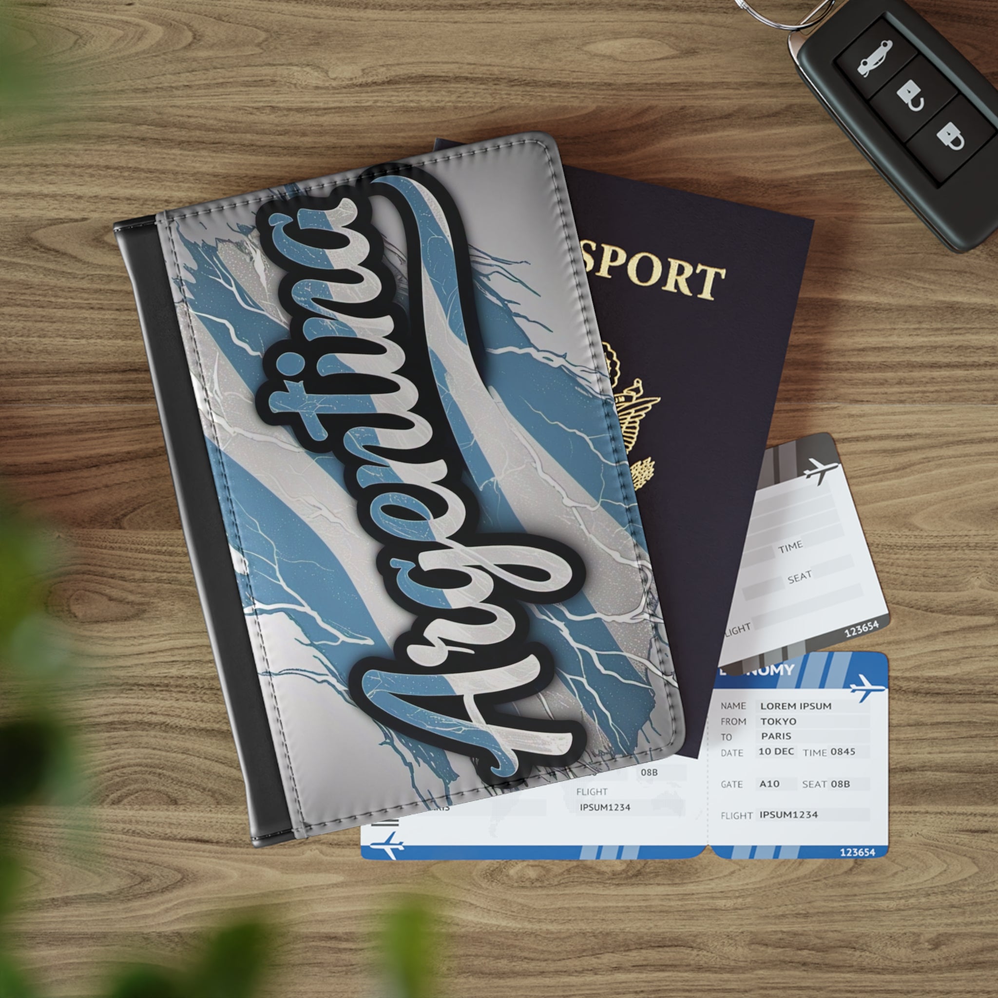 Funda para pasaporte - Accesorio de viaje con diseño argentino