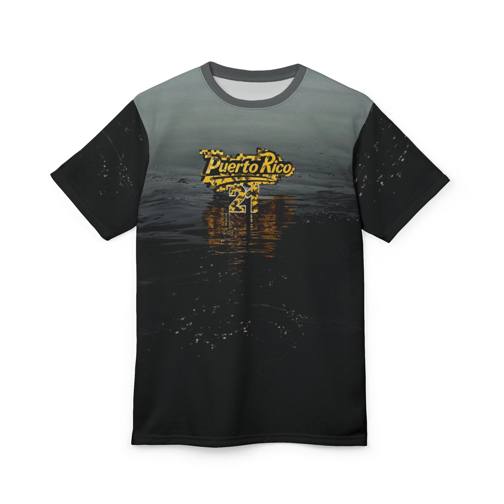Camiseta unisex con diseño de atardecer de Puerto Rico, perfecta para vacaciones y verano.