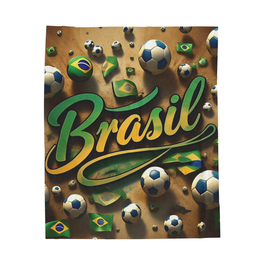 Cobertor de Pelúcia do Brasil Soccer