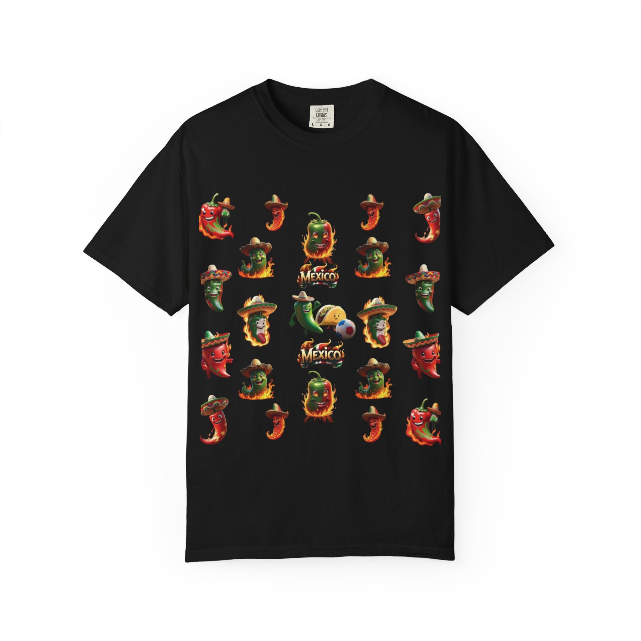 Unisex tie-dyed t-shirt with vibrant Mexican inspiration