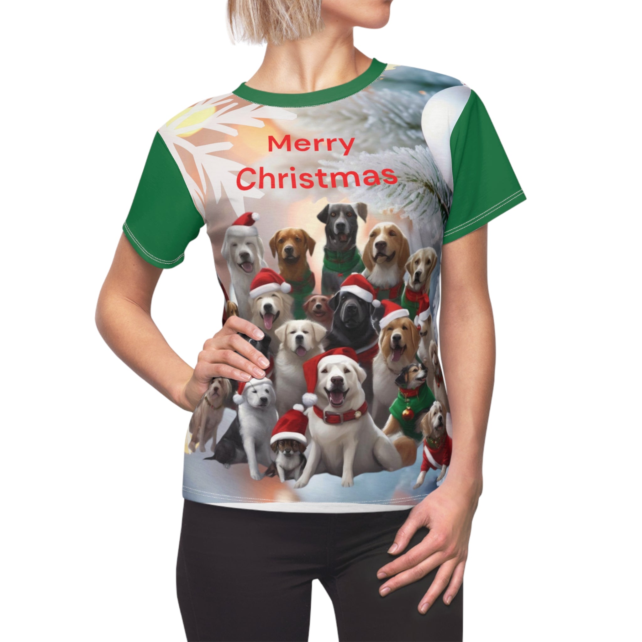 Christmas Dog Cut & Sew Tee