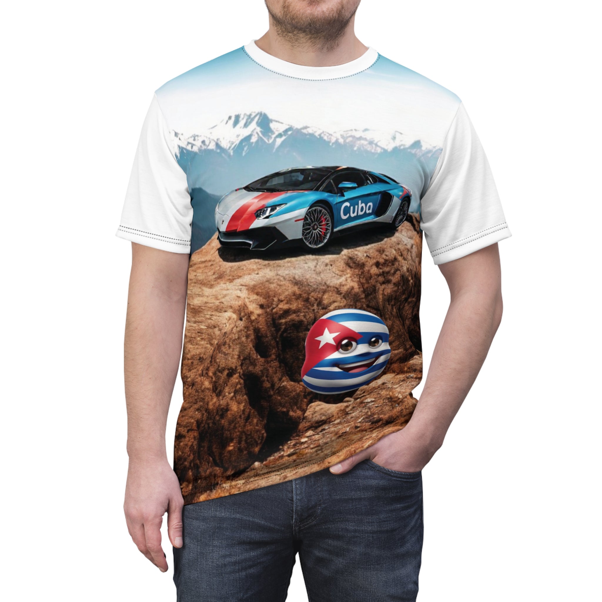 Camiseta gráfica de Cuba para caballeros