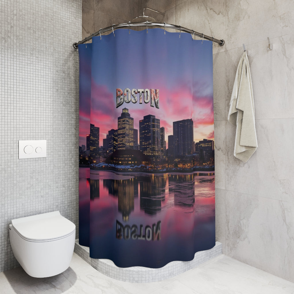 Boston Cityscape Shower Curtain - Urban Home Decor