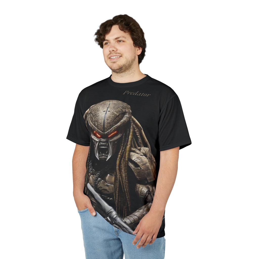 Predator artificial intelligence image t-shirt, black color for men cut and sew: stylish casual t-shirt, 