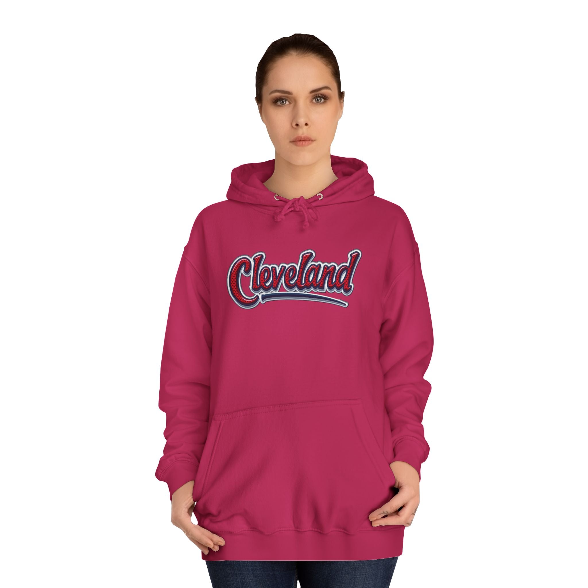 Cleveland Unisex College Hoodie - Cozy Casual Wear, College Spirit Wear, Team Apparel, Gift for Students, Perfect for Game Days 