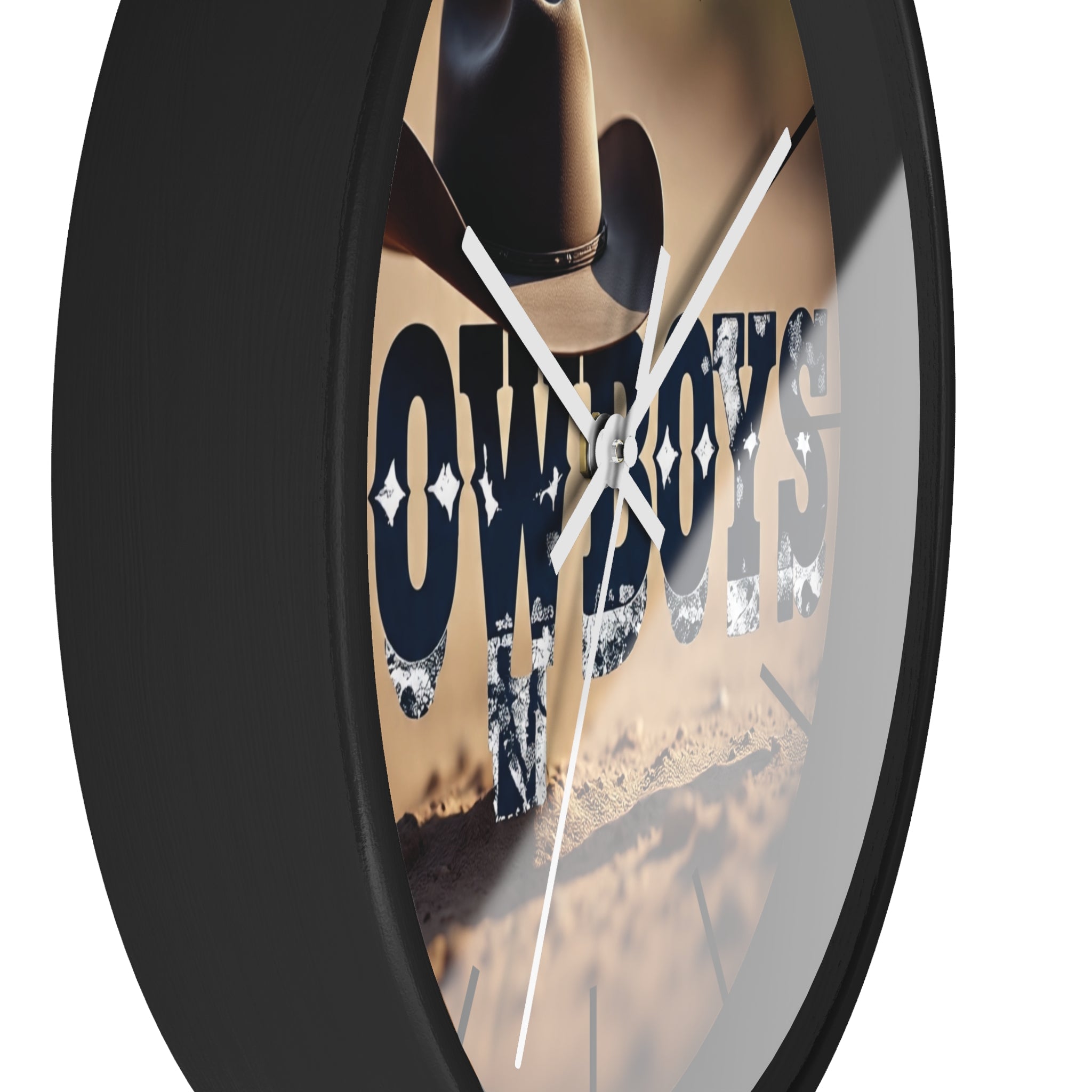 Cowboy-Themed Wall Clock, Rustic Home Decor, Cowboy Gift, Western Decor, Unique Timepiece for Country Lovers