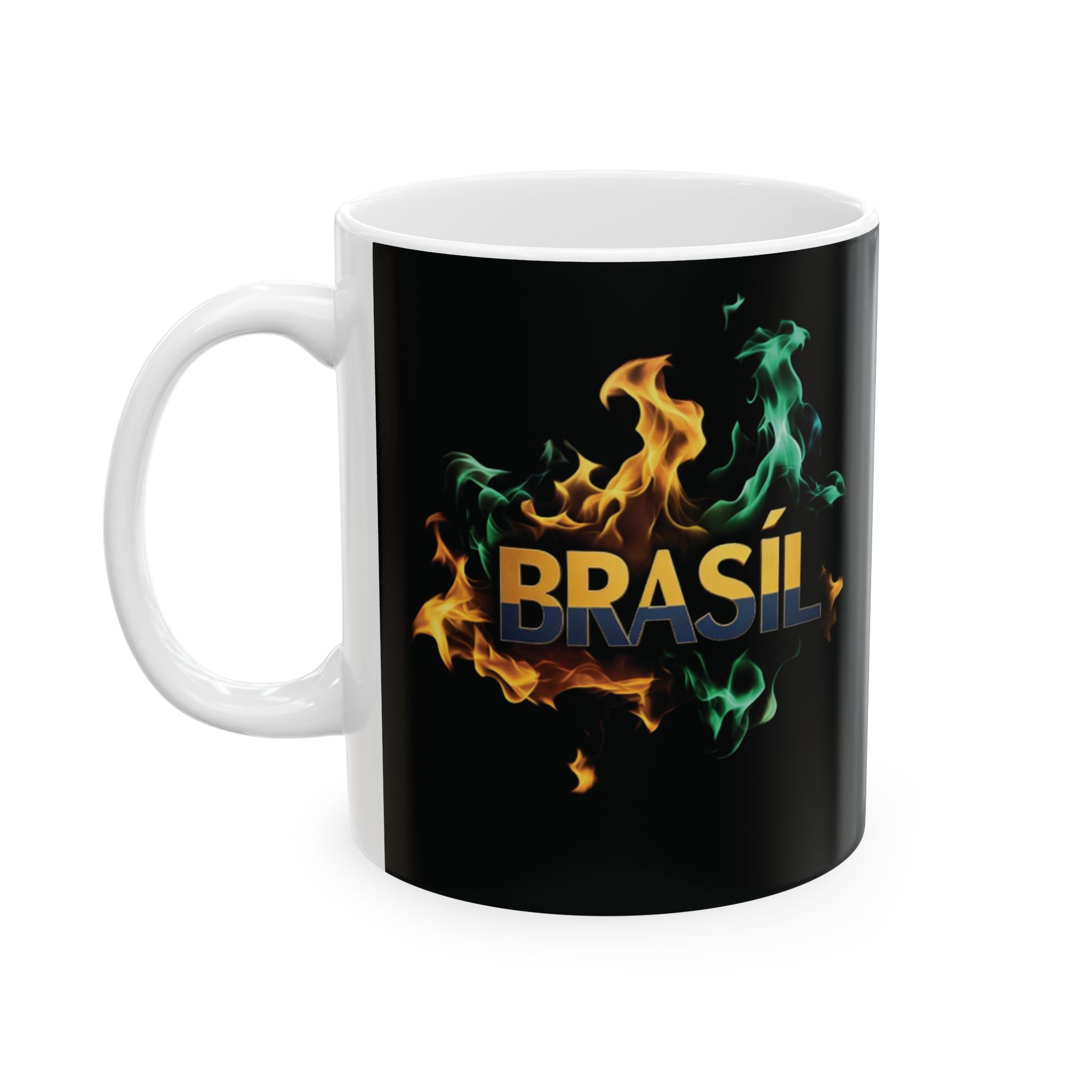 Caneca de Cerâmica de Fogo Brasileira