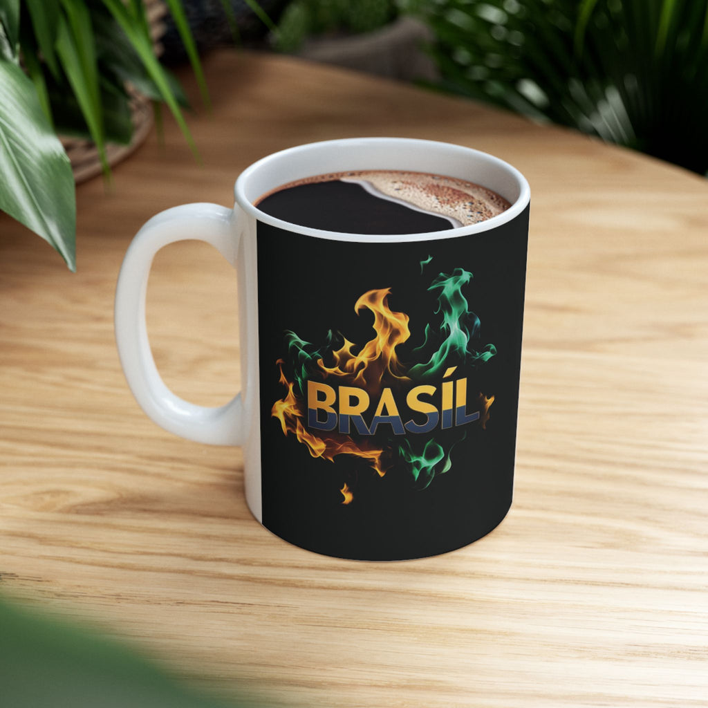 Caneca de Cerâmica de Fogo Brasileira
