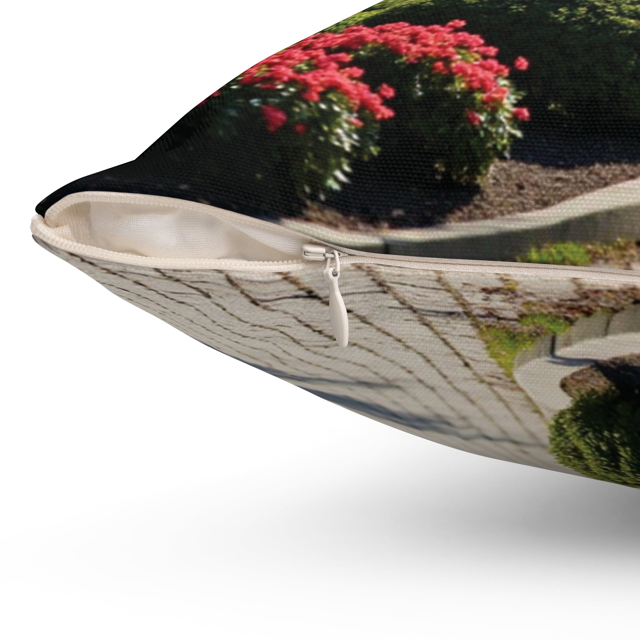 Boston Cherry Blossom Decorative Pillow