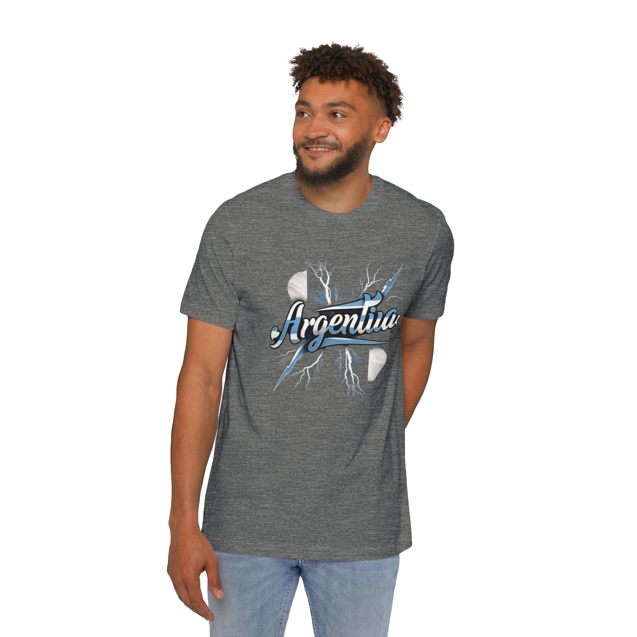 Camiseta gráfica de Argentina: estilo casual, unisex, hecha en EE. UU.