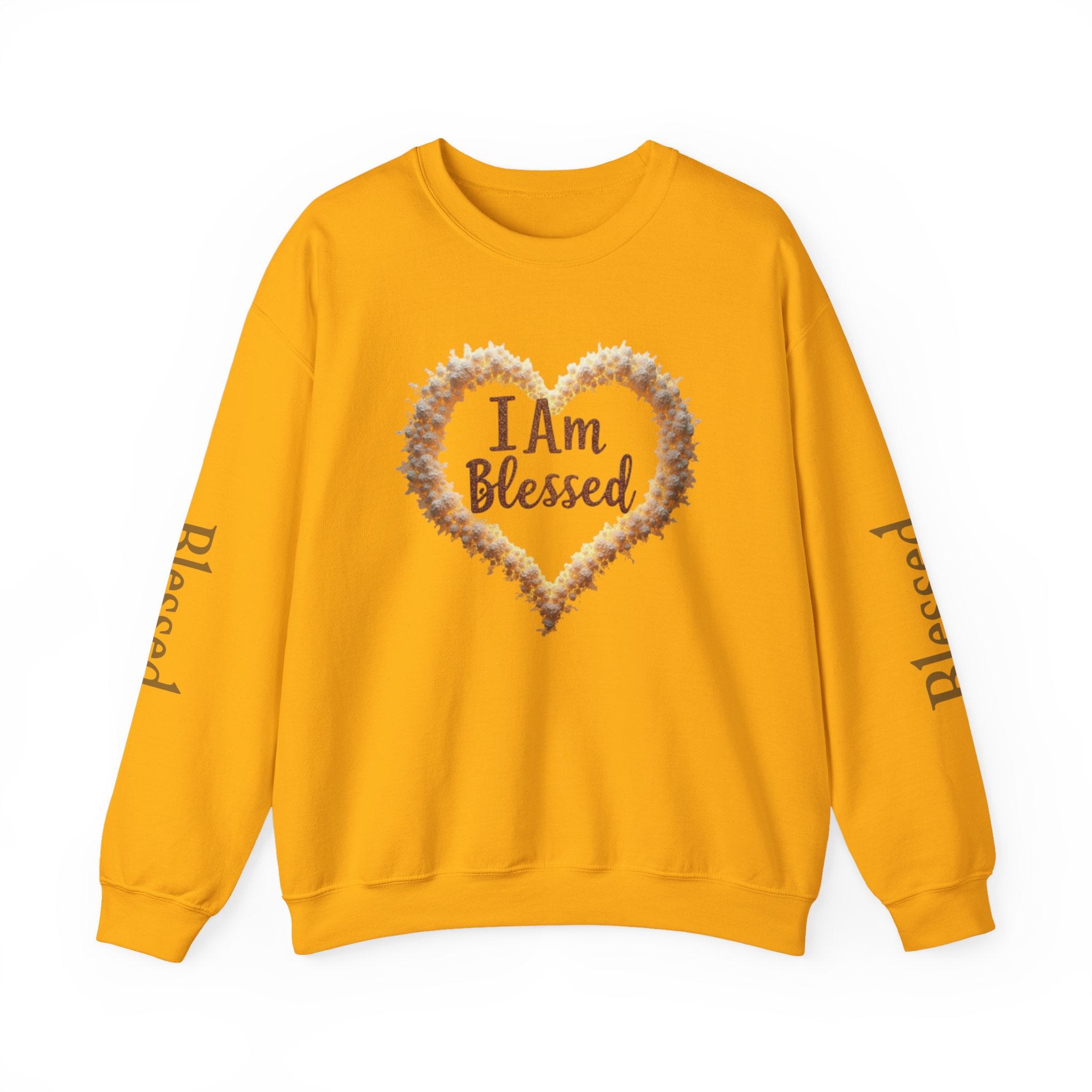 Unisex Heavy Blend™ Crewneck Sweatshirt with 'I Am Blessed' Design, Cozy Gift for Thanksgiving, Affirmation Apparel, Inspirational [...]