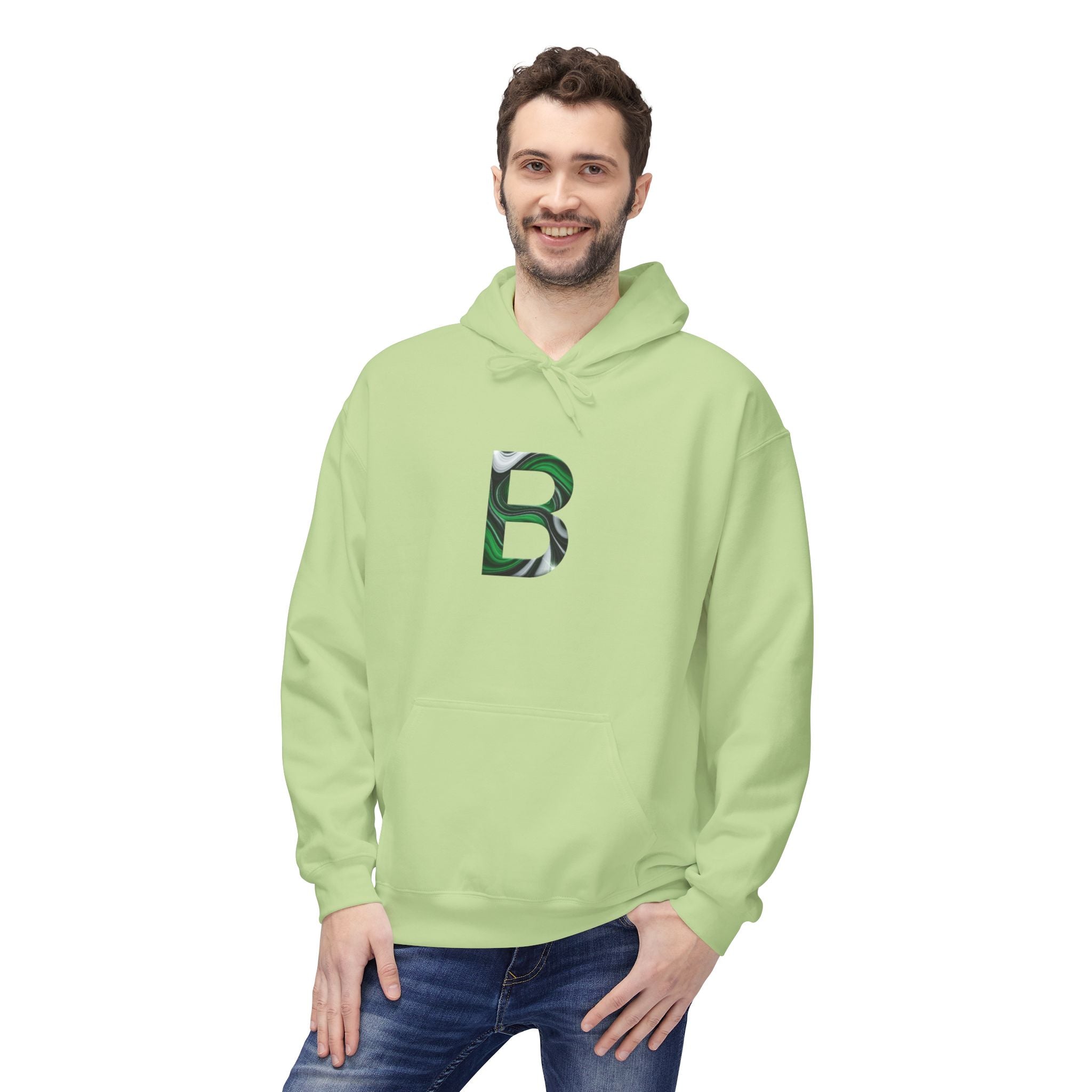 Camouflage Initial Hoodie | Unisex Softstyle Fleece Sweatshirt, Personalized Gift, Cozy Casual Wear, Perfect for All Seasons, Unique [...] 