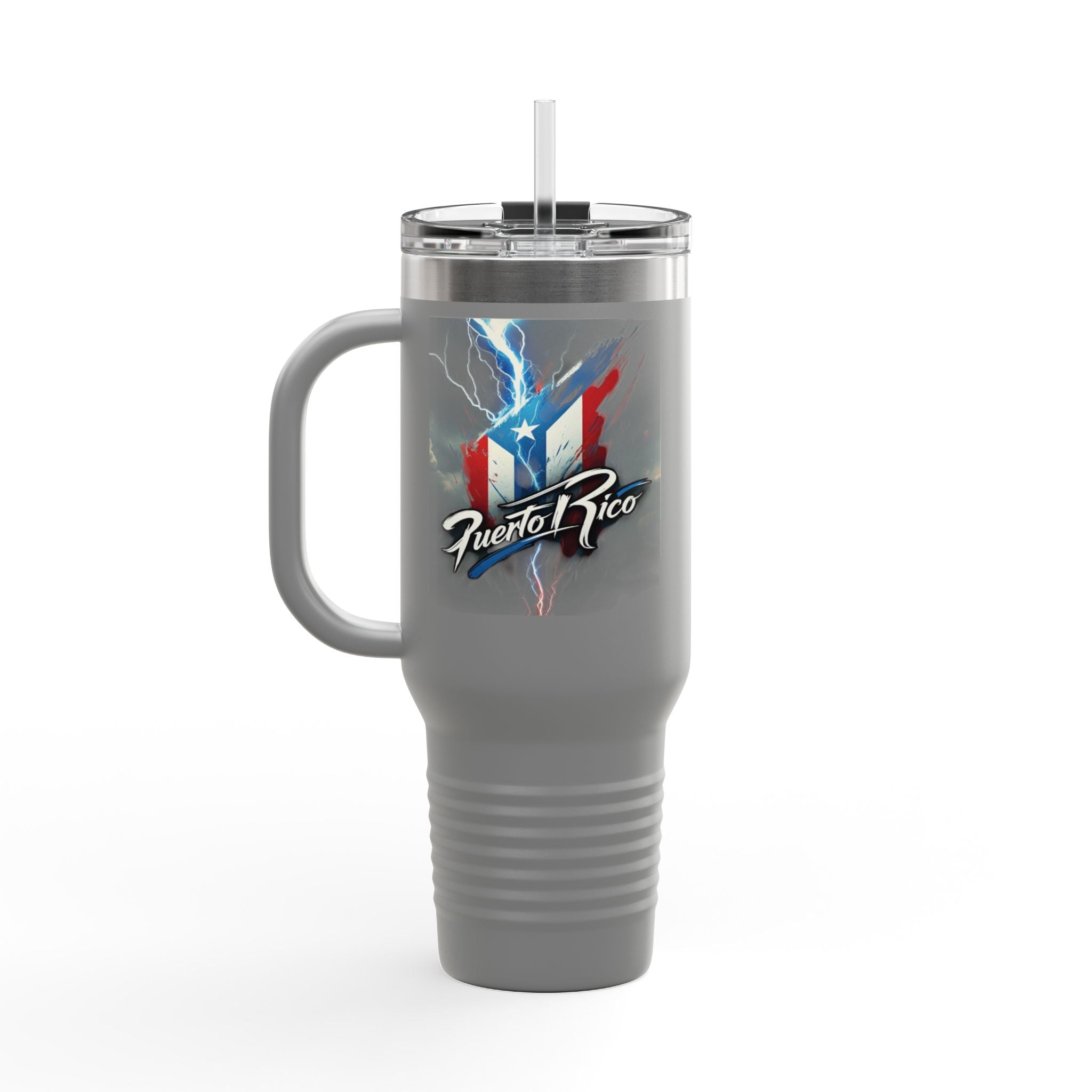 Taza de viaje con aislamiento puertorriqueño