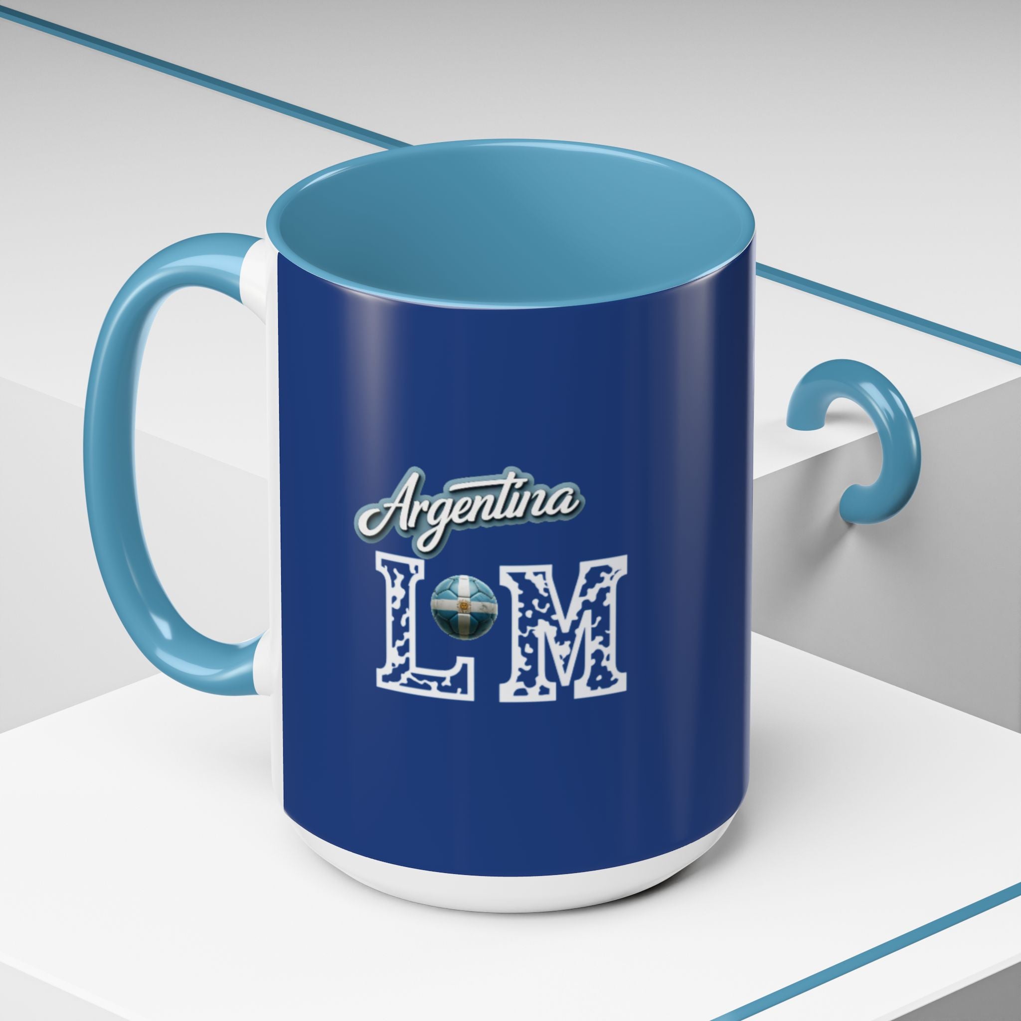 Taza de café con diseño argentino