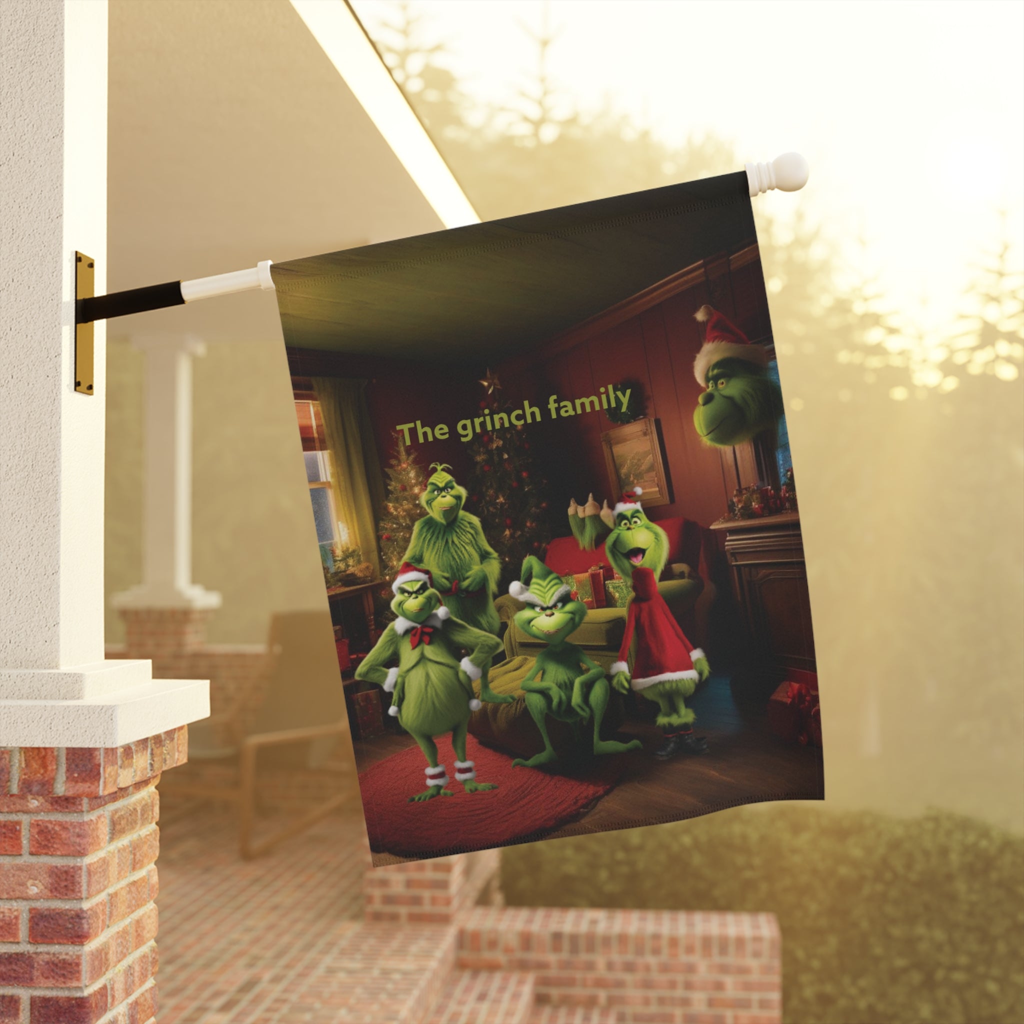 Banner - Grinch Family Garden & House Welcome Sign