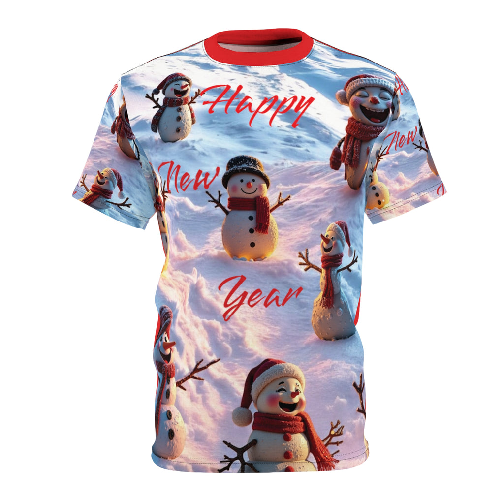 New Year Snowmen Unisex Tee