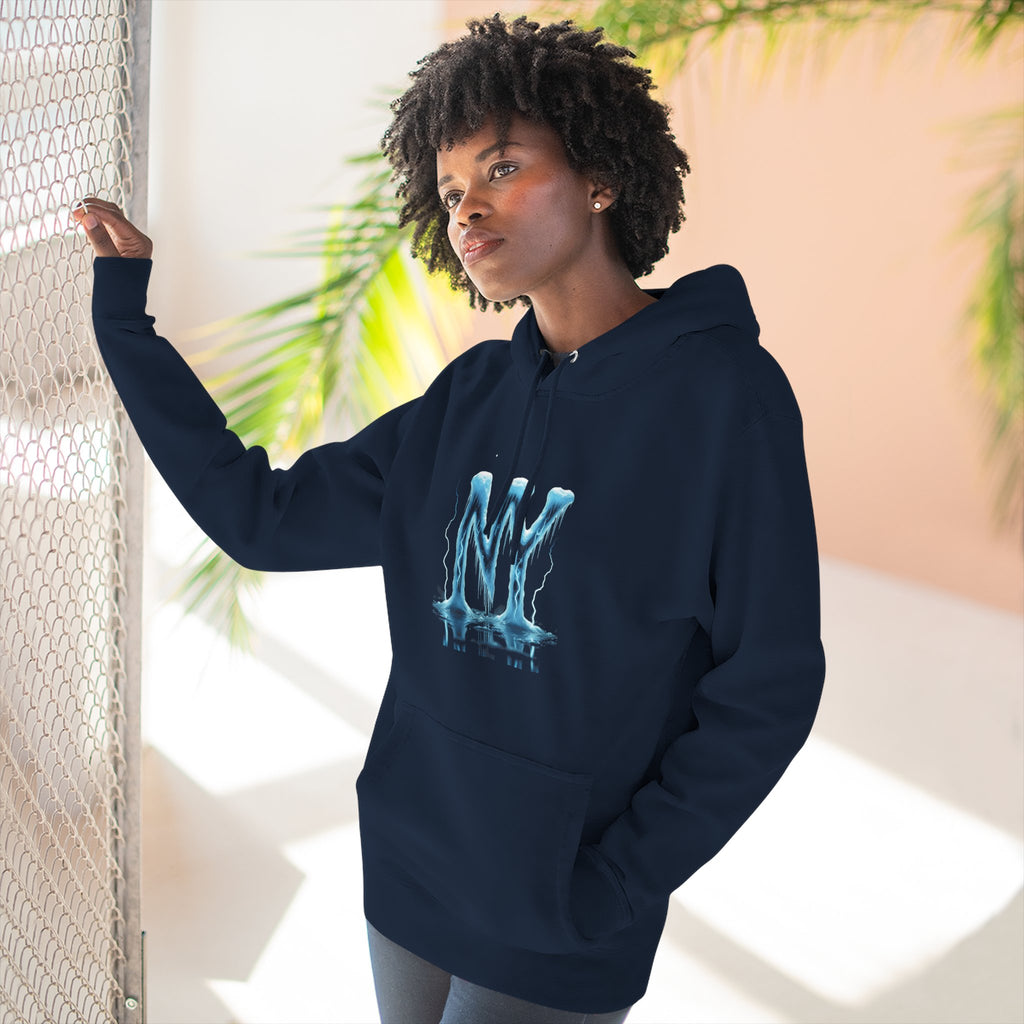 Fleece Hoodie with NY Graphic, Cozy Sweatshirt for Everyday Wear, Stylish Gift for Him/Her, Perfect for Winter, Streetwear Apparel