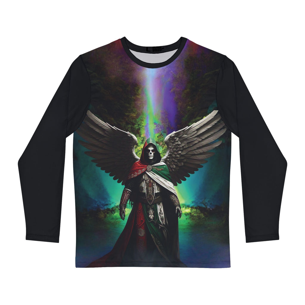 Camisa de manga larga con alas de ángel para hombre: una camiseta gráfica única para amantes de la fantasía