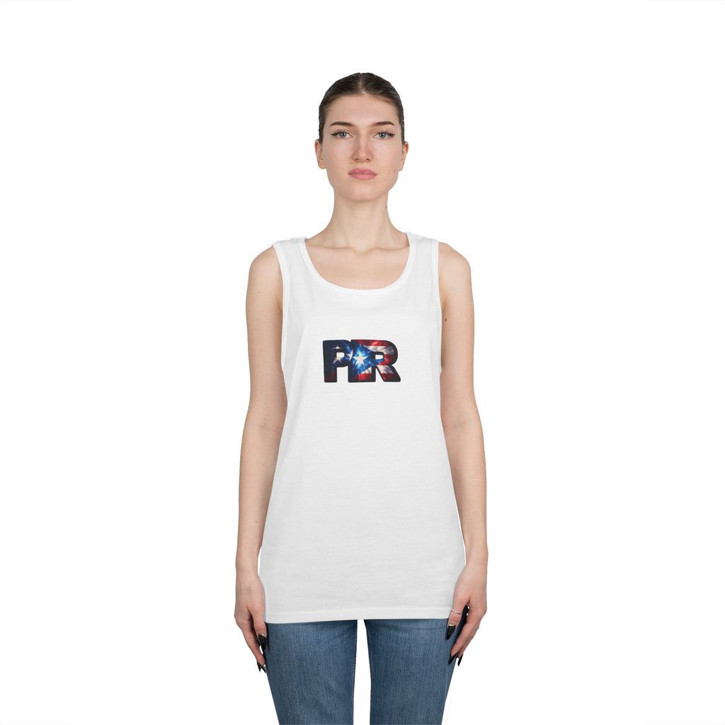 Camiseta unisex de algodón grueso de Puerto Rico | Diseño Patriótico de PR