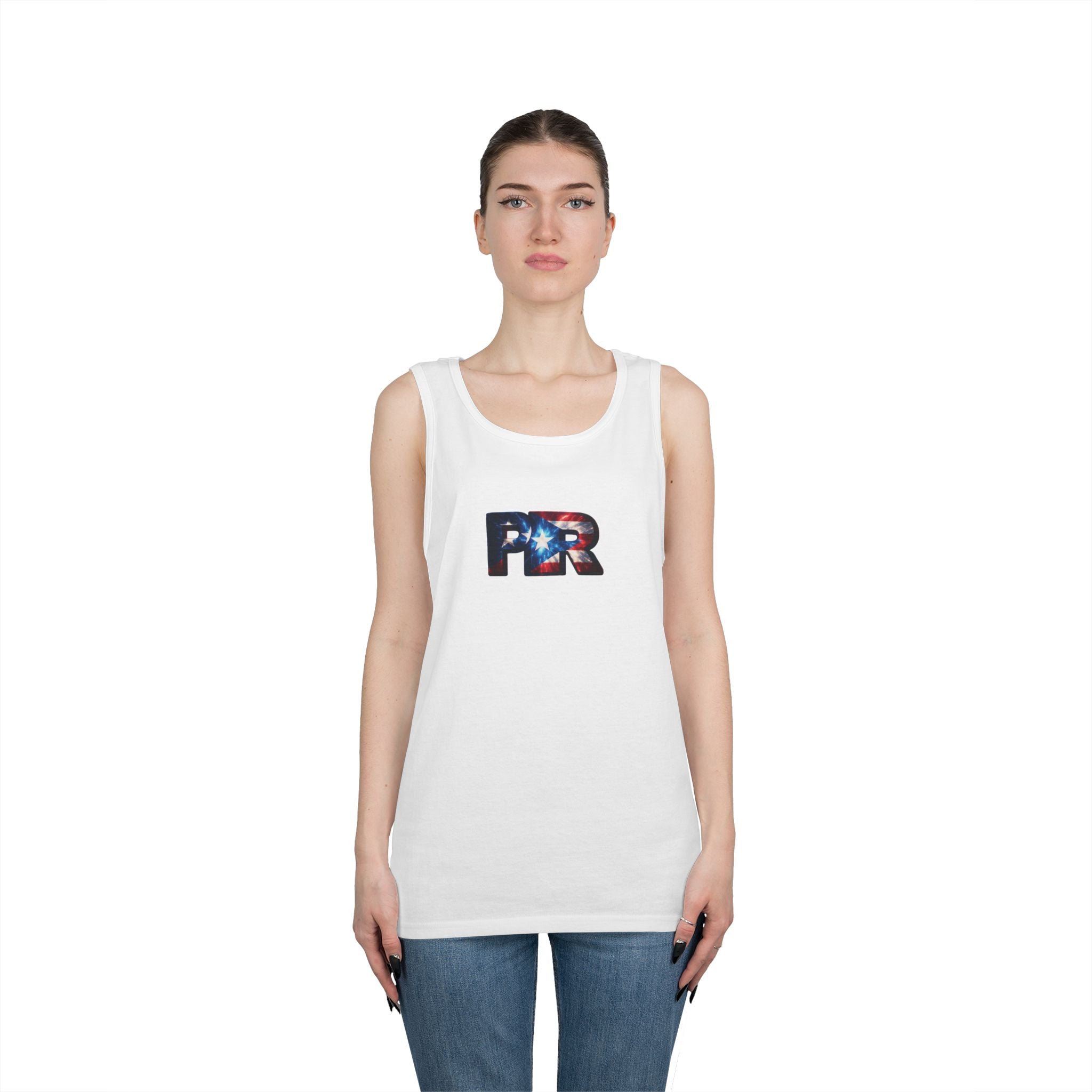 Camiseta unisex de algodón grueso de Puerto Rico | Diseño Patriótico de PR
