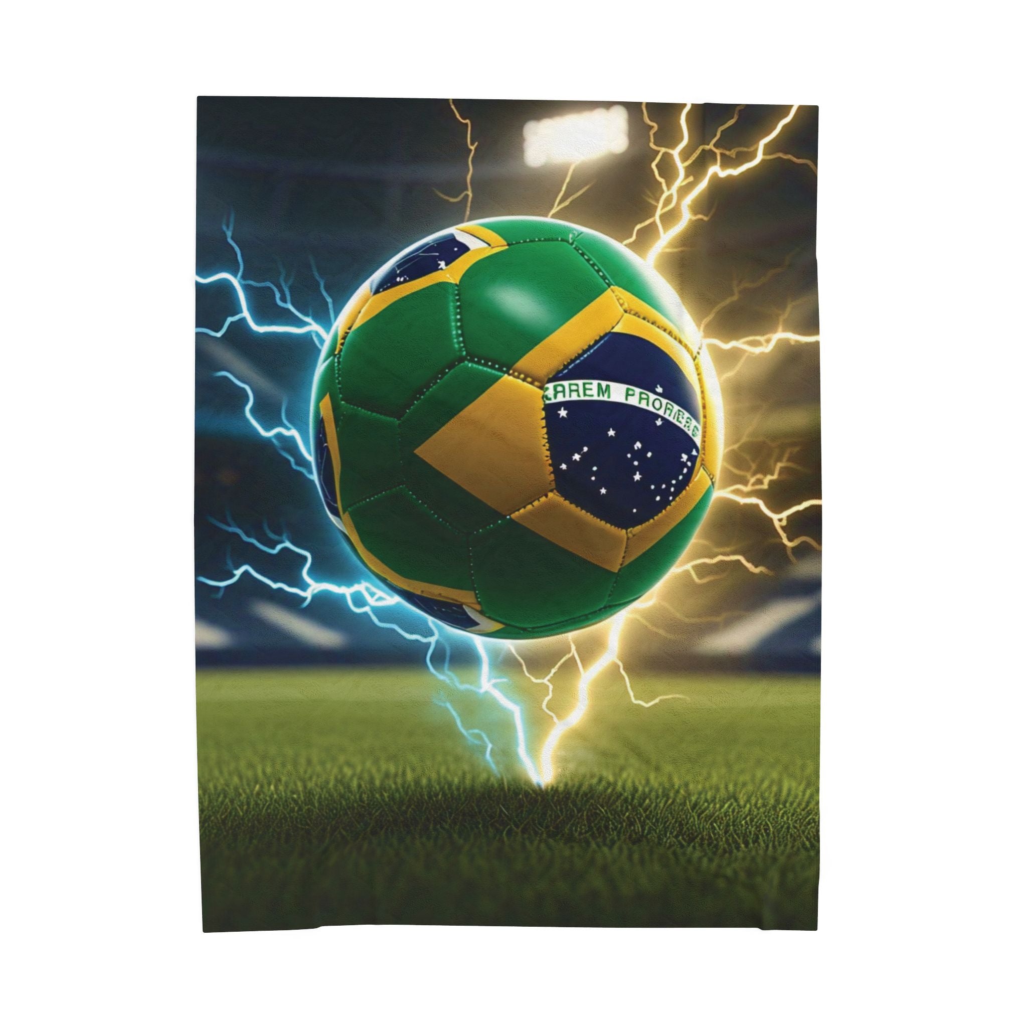 Cobertor de veludo de futebol