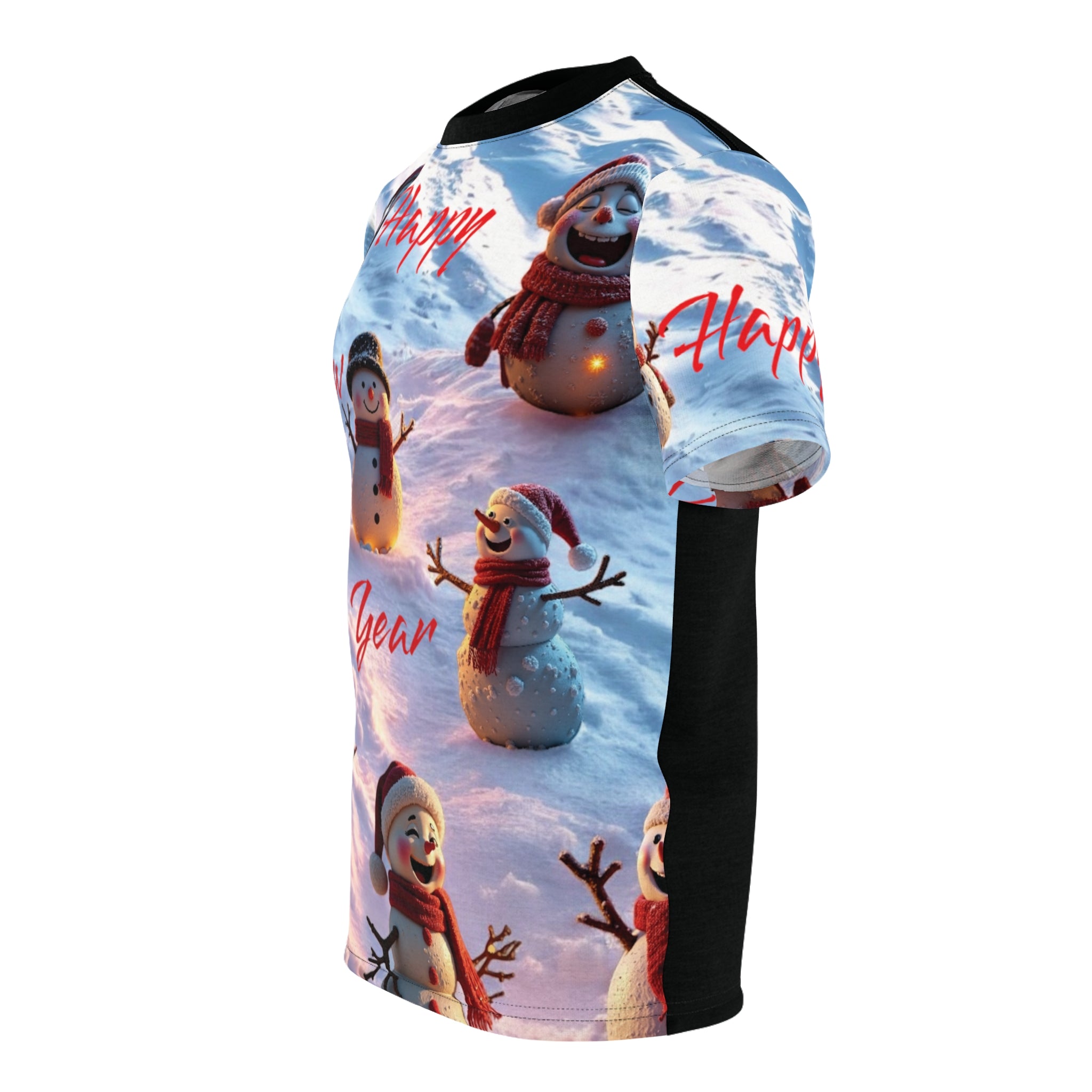 New Year Snowmen Unisex Tee