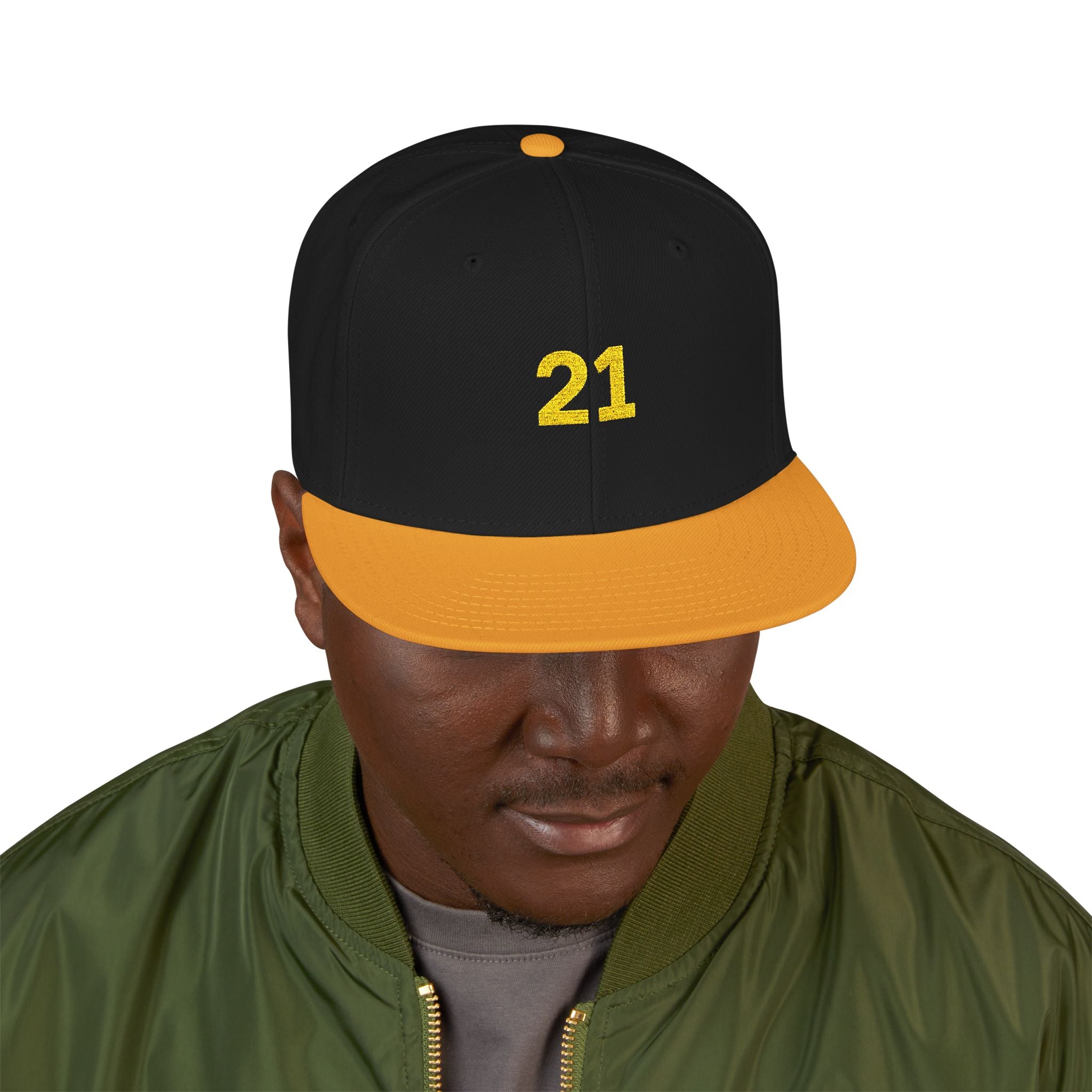 Gorra snapback bordada personalizada - Diseño Bold 21