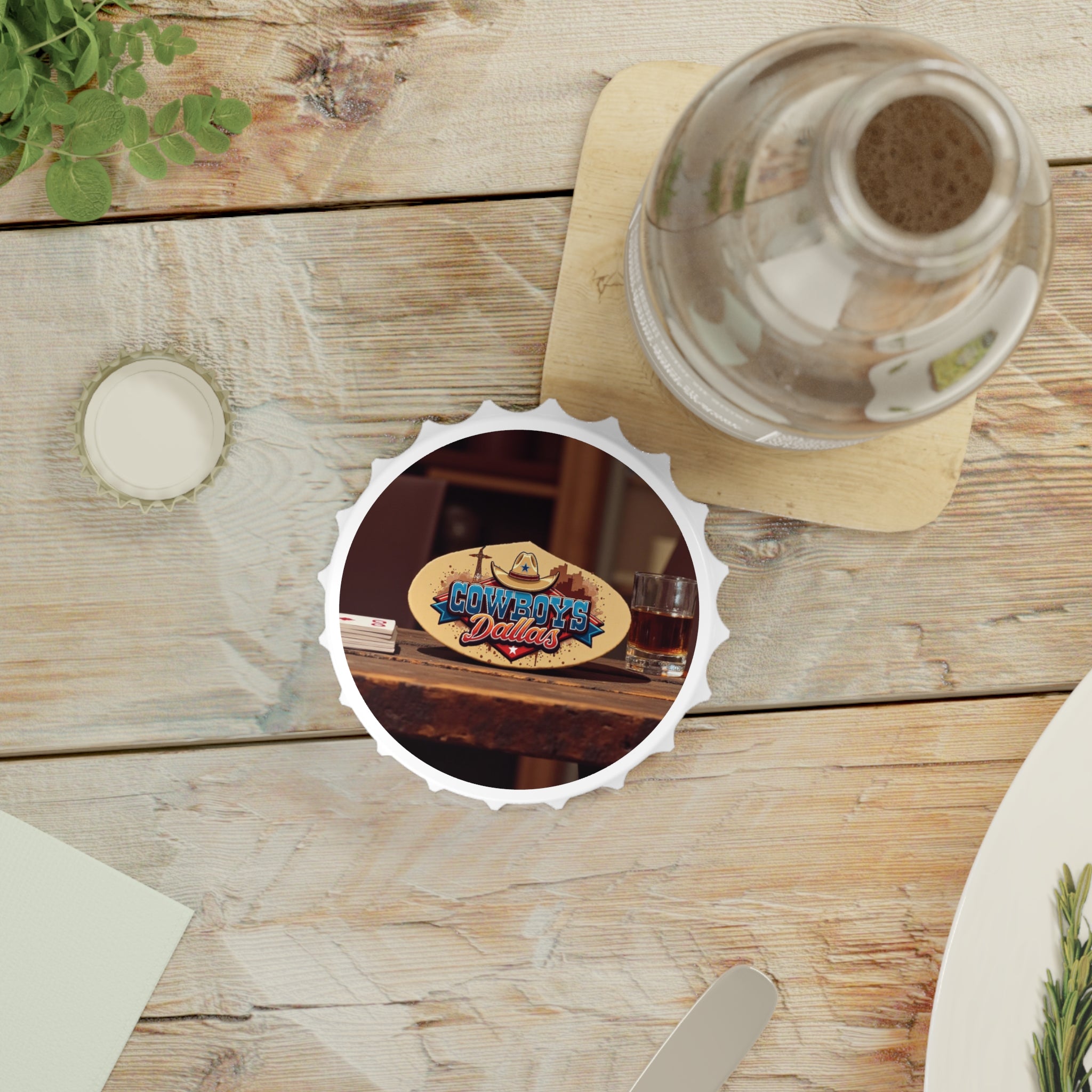 Cowboys Dallas Bottle Opener, Retro Barware, Gifts for Him, Unique Kitchen Decor, Beer Lover's Must-Have, Western Theme Party 