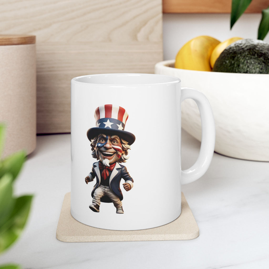 Patriotic Uncle Sam Ceramic Mug - 11oz & 15oz