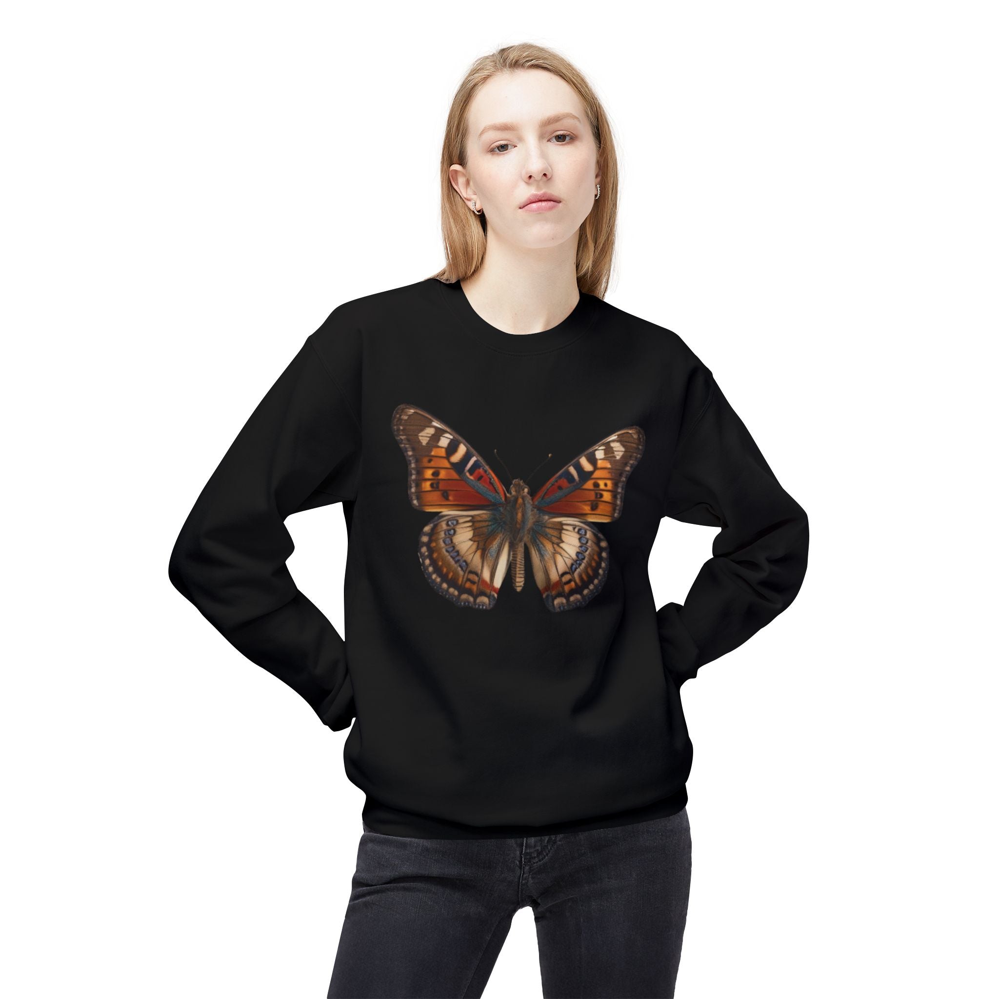 Butterfly Crewneck Sweatshirt for Women 