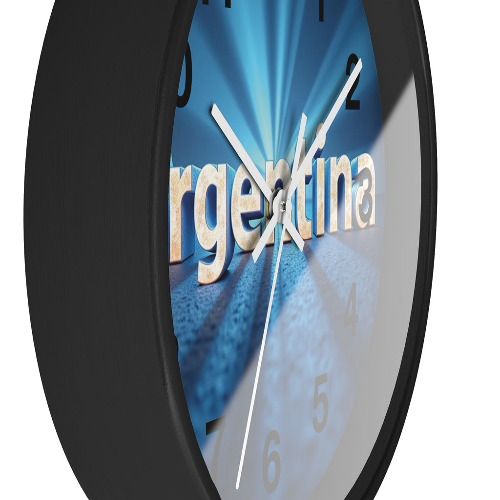 ¡Cada segundo cuenta! Un toque conmovedor y práctico para cualquier habitación con este reloj de pared único y de alta calidad, diseño Argentino.