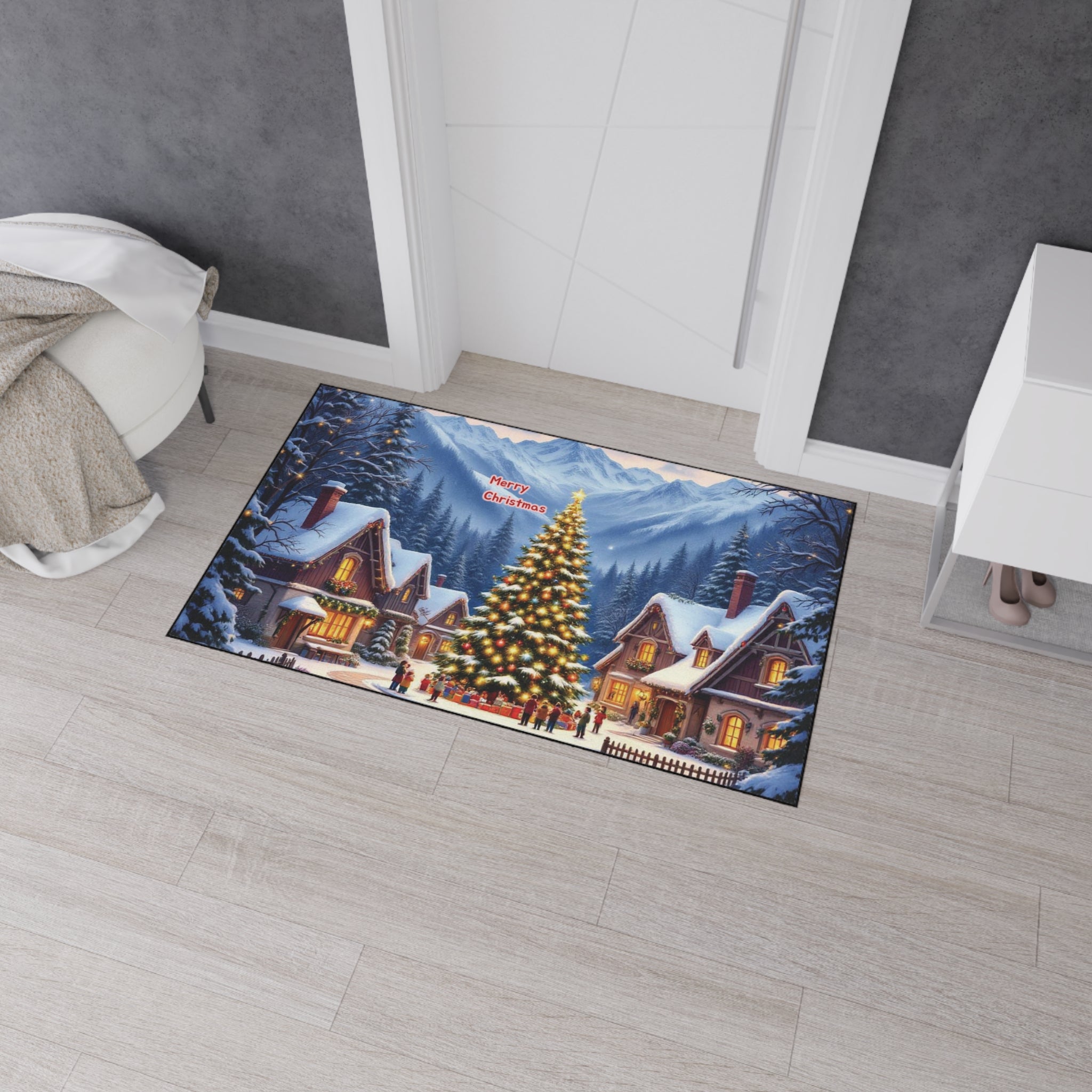 Christmas-Themed Heavy Duty Floor Mat - Cozy Holiday Decor