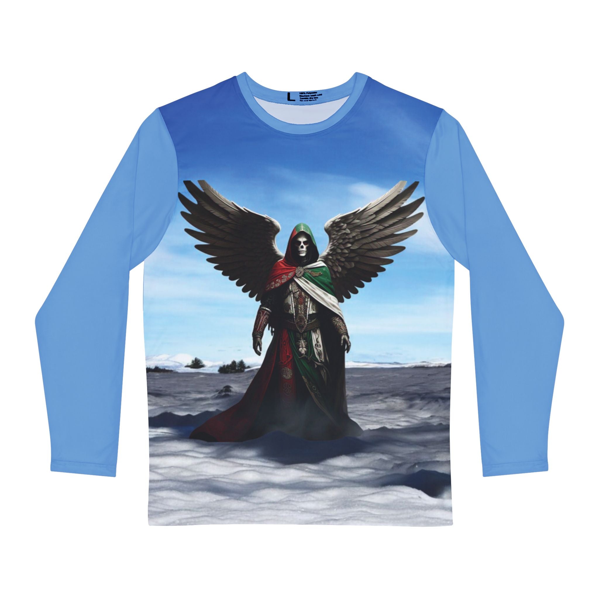 Sudadera "Ángel de la Patria" — Calavera Alada (Unisex, estampado integral)