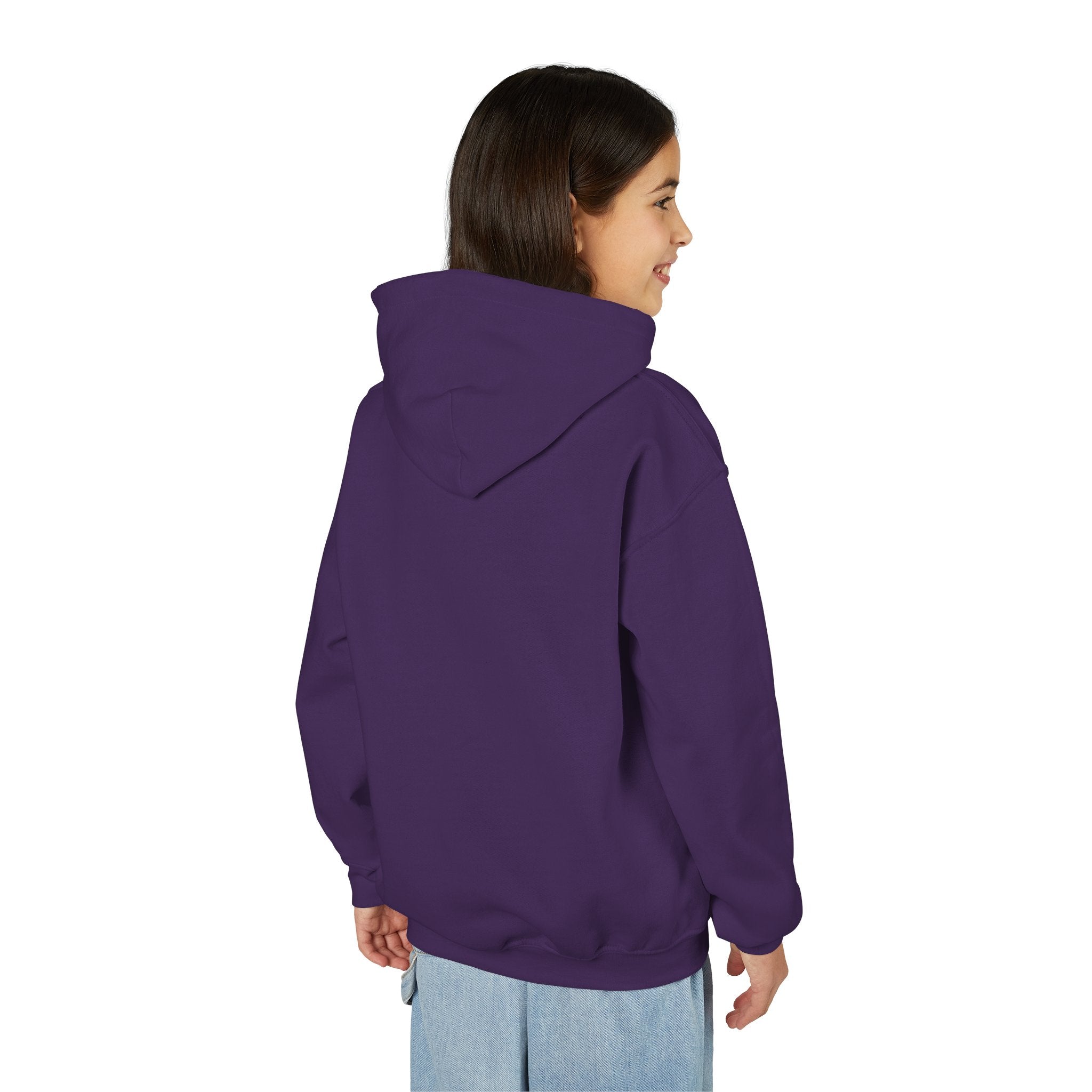 Trendy Youth Hoodie with Glitter Print