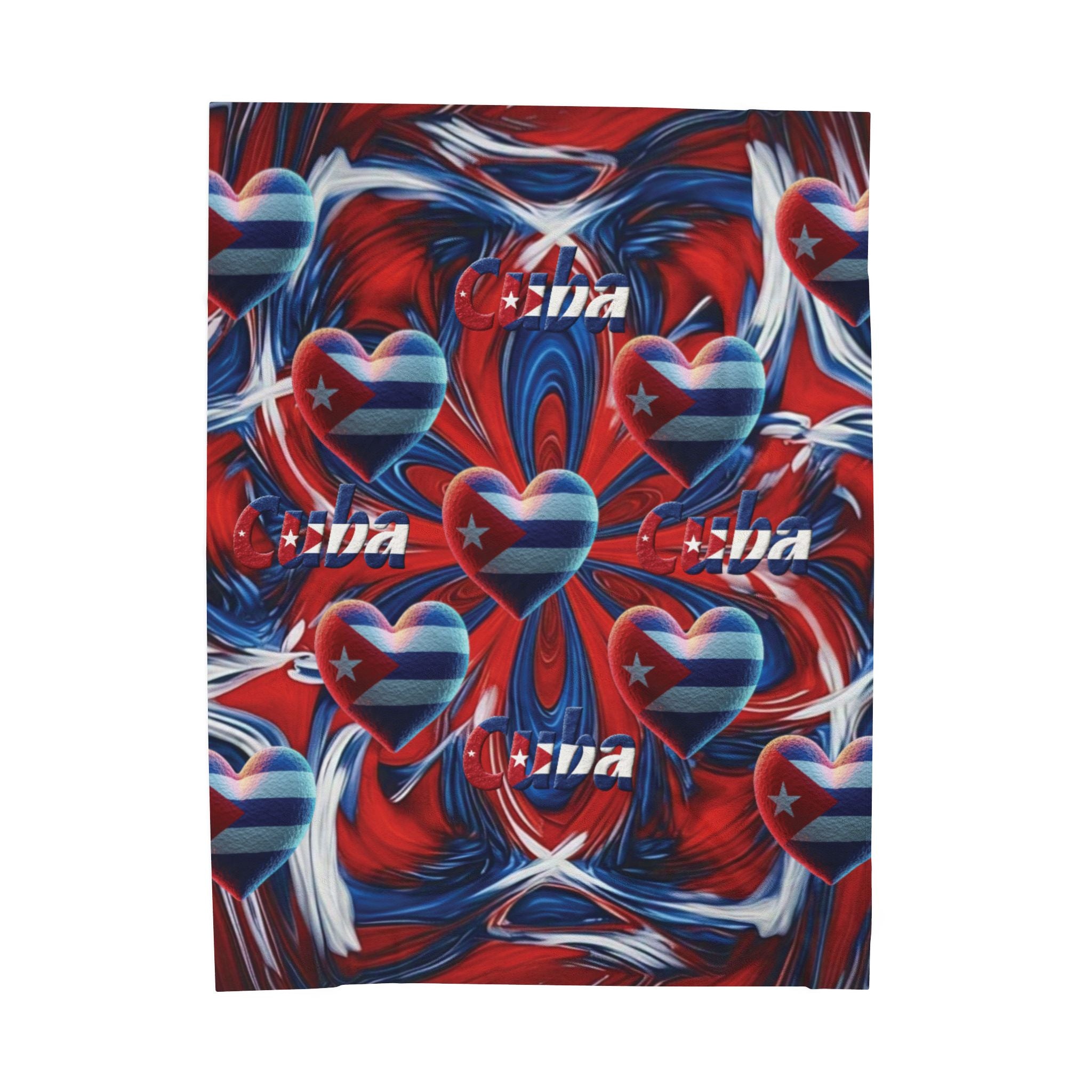 Manta de terciopelo de felpa - Diseño cubano - Regalo acogedor y cálido para el hogar - Manta personalizada
