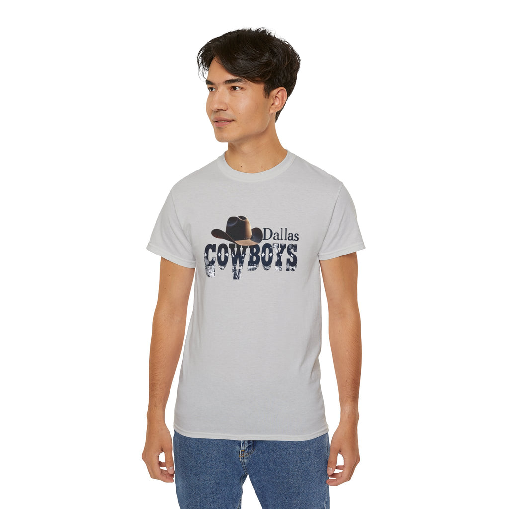 Dallas Cowboys Unisex Ultra Cotton Tee - Perfect for Game Day, Sports Fans, Casual Wear, Gifts, NFL Merchandise