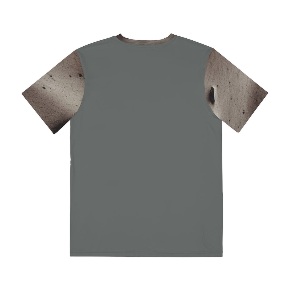Mars Polyester Tee for Space Fans,with a beautiful image of the planet Mars 