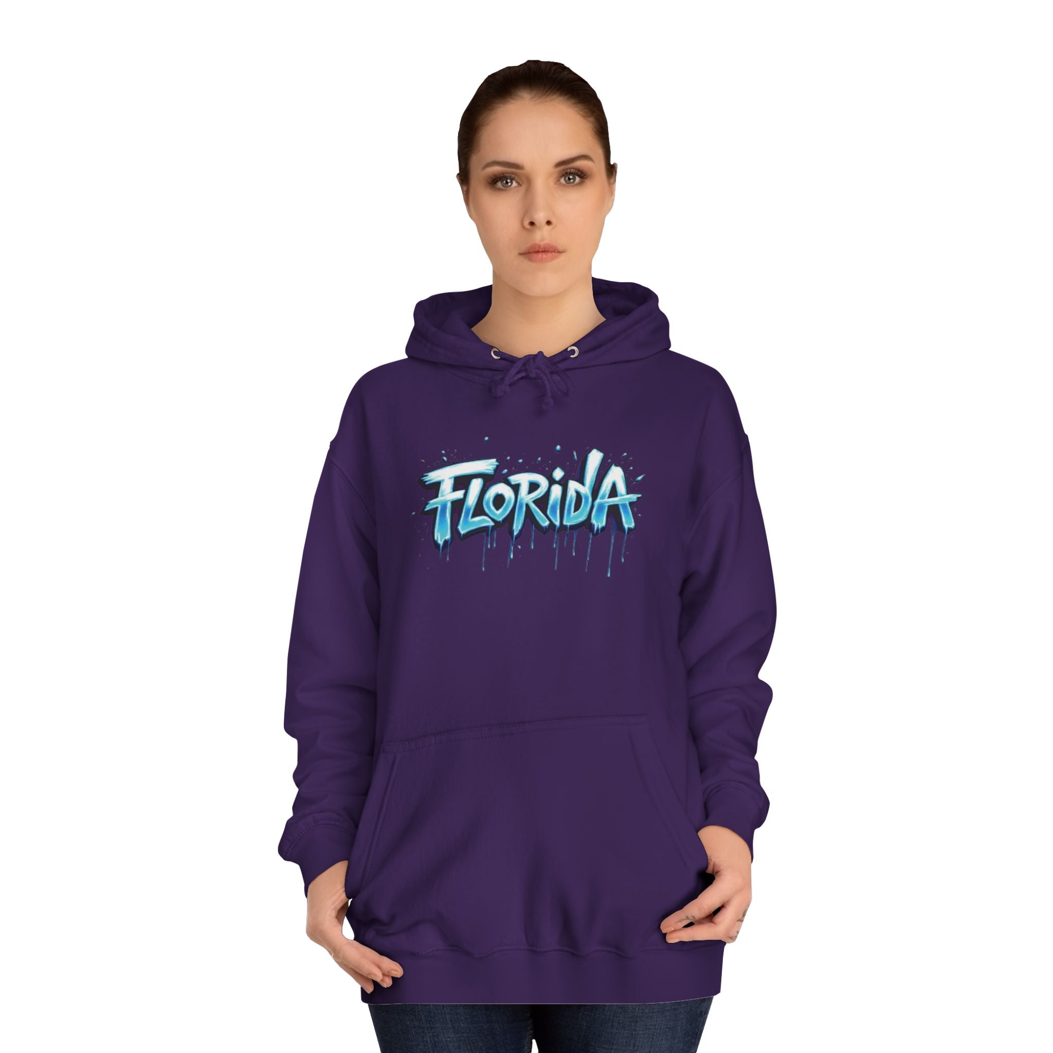 Florida Unisex College Hoodie - Trendy Pullover, Stylish Gift for Students, College Apparel, Casual Wear 