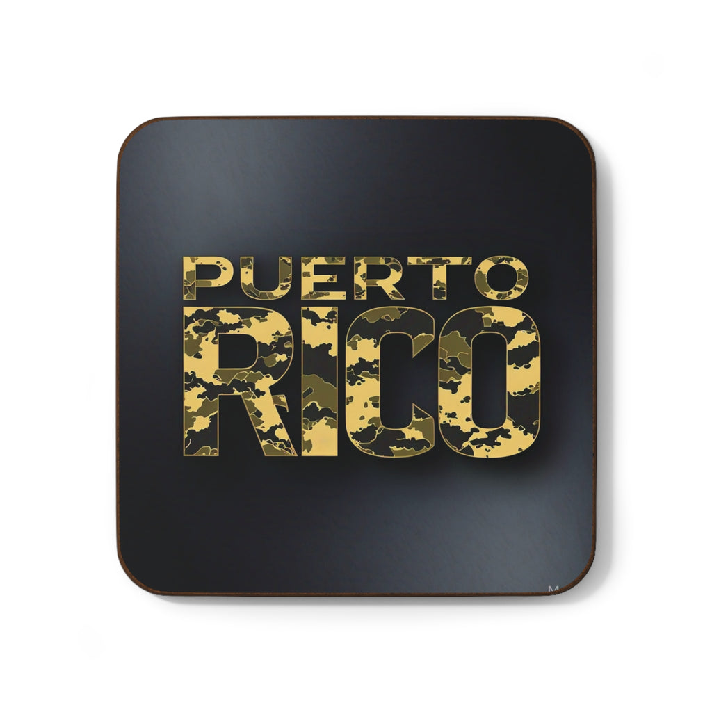 Posavasos de camuflaje de Puerto Rico: elegante accesorio para bebidas de cartón duro