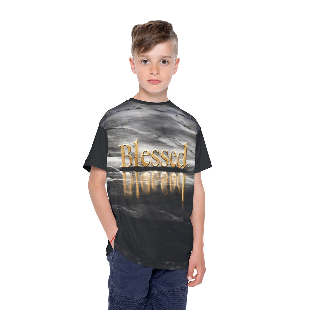 Kids T-Shirt, Blessed Graphic Tee for Team Spirit, Youth T-Shirt, Youth Gift