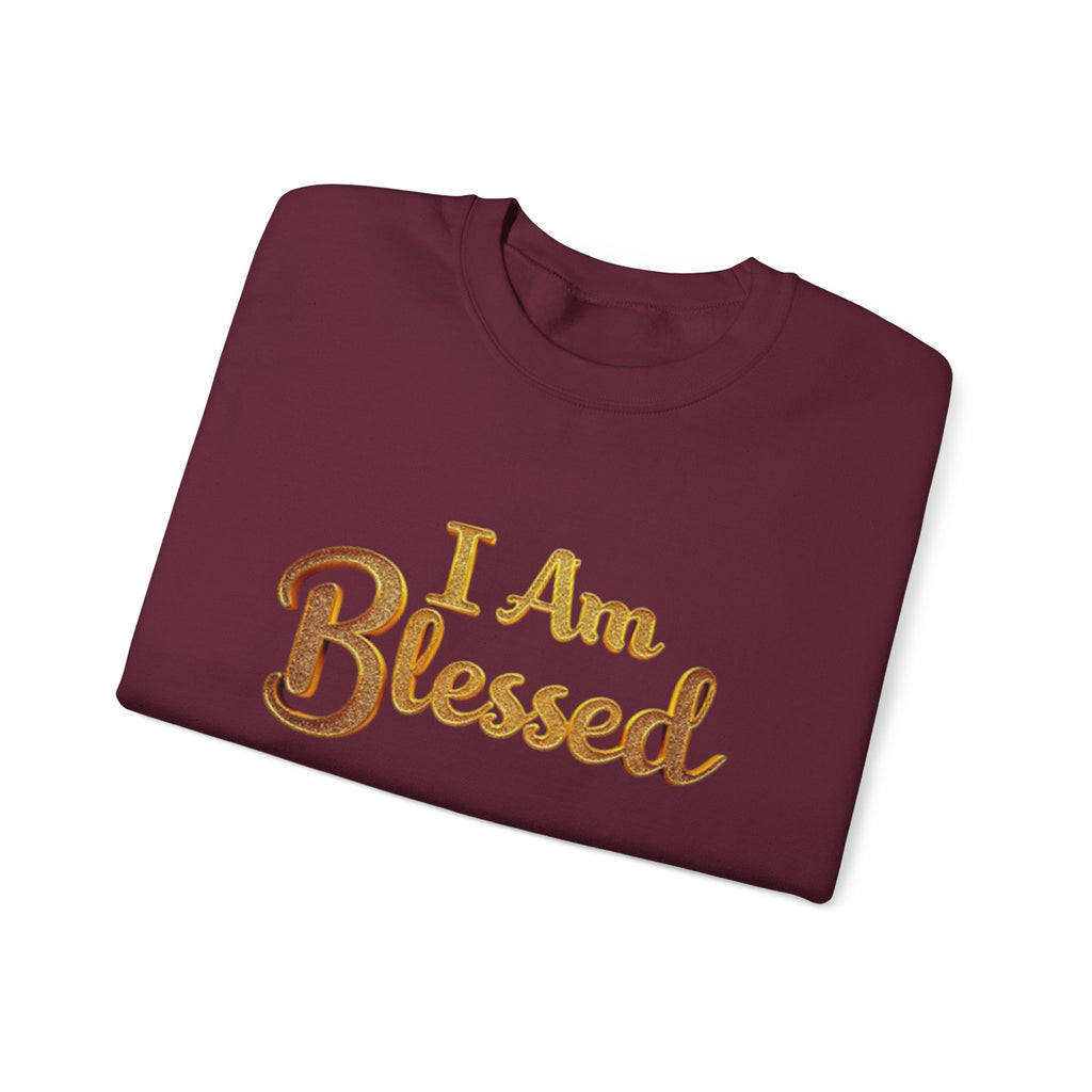 Blessed Crewneck Sweatshirt - Cozy Spiritual Apparel for Mindfulness, Perfect Gift for Holidays, Spiritual Retreats, Self-Care