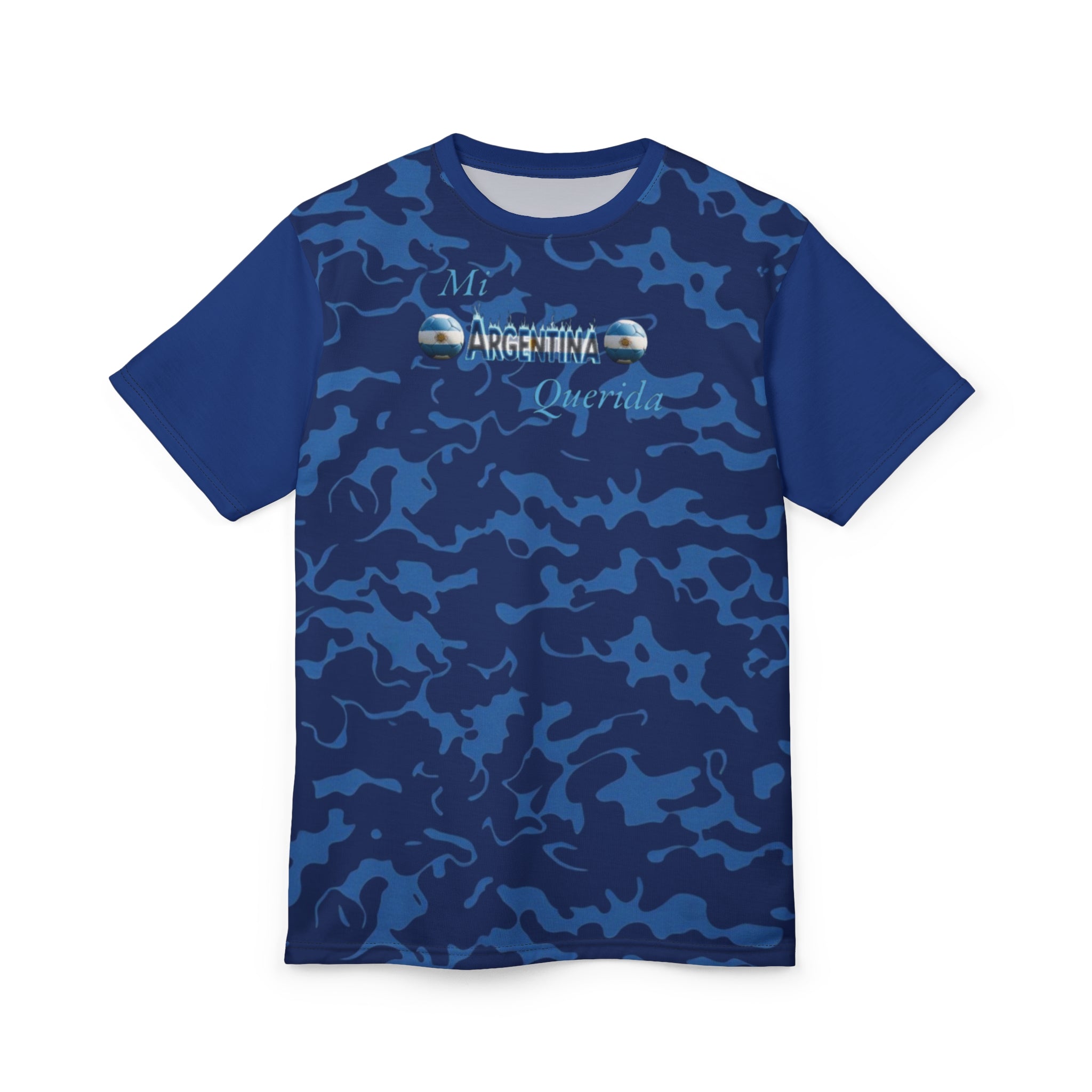 Camiseta de camuflaje argentino: camiseta unisex con corte y costura para un estilo informal