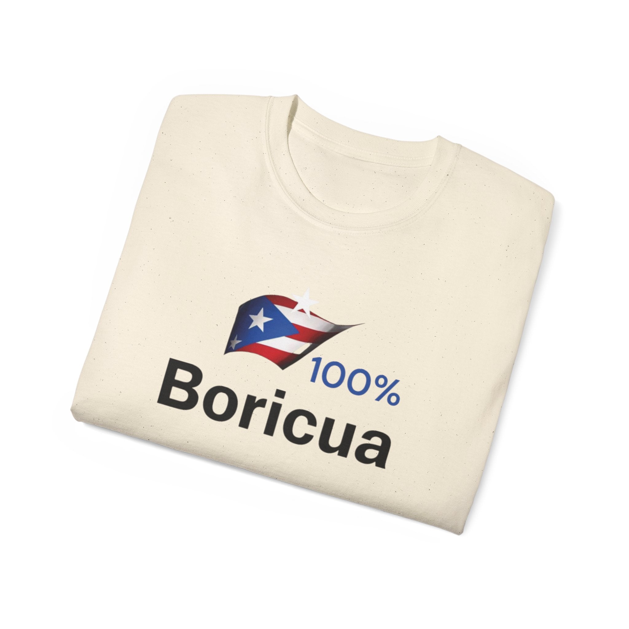 100% Boricua Unisex Ultra Cotton Tee - Celebrating Puerto Rican Pride
