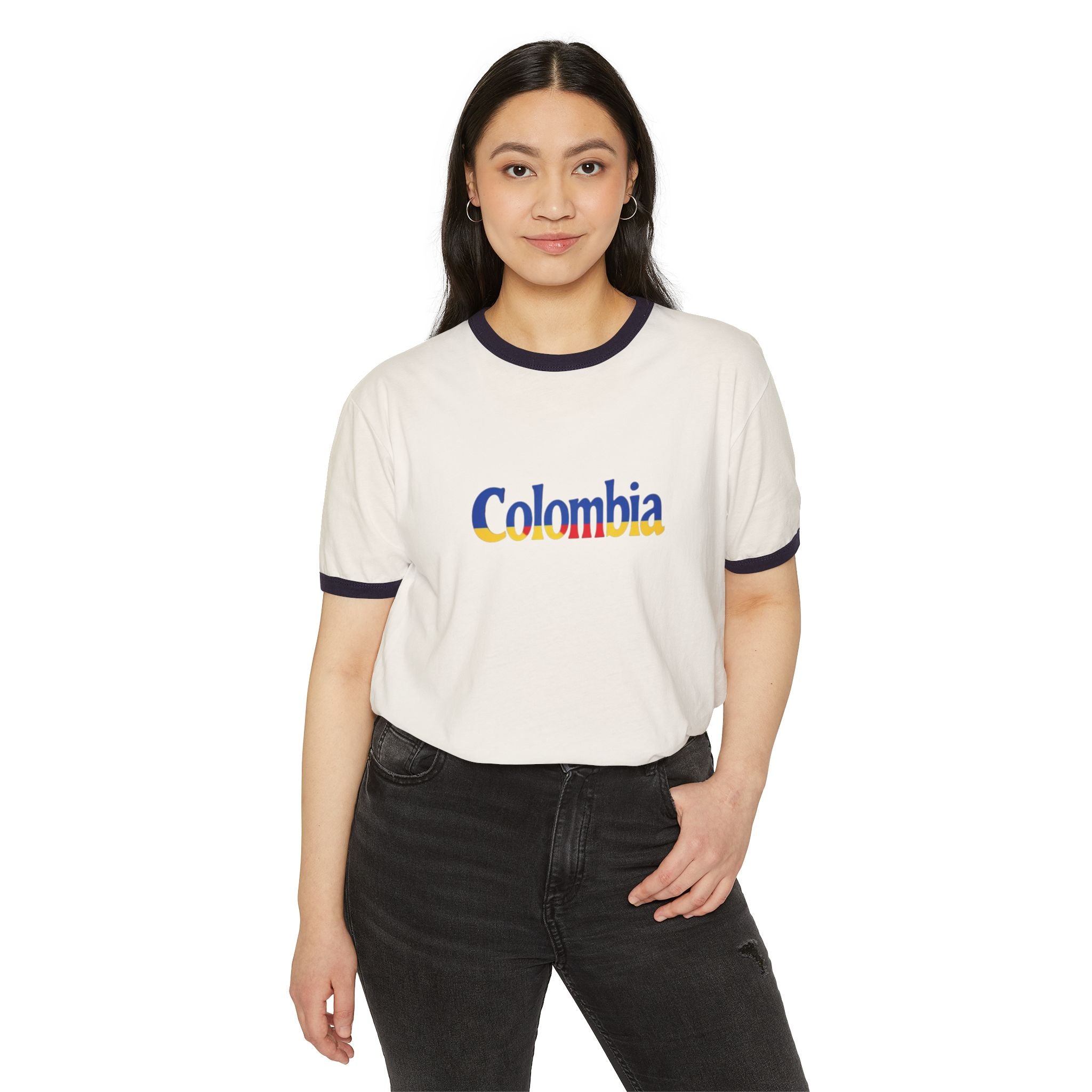 Camiseta unisex de algodón con cuello redondo de Colombia