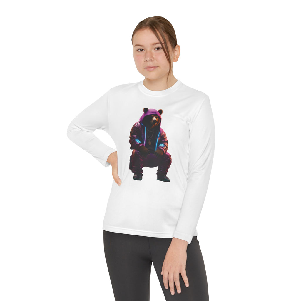 Youth T-Shirt Cute Bear Design for Girls